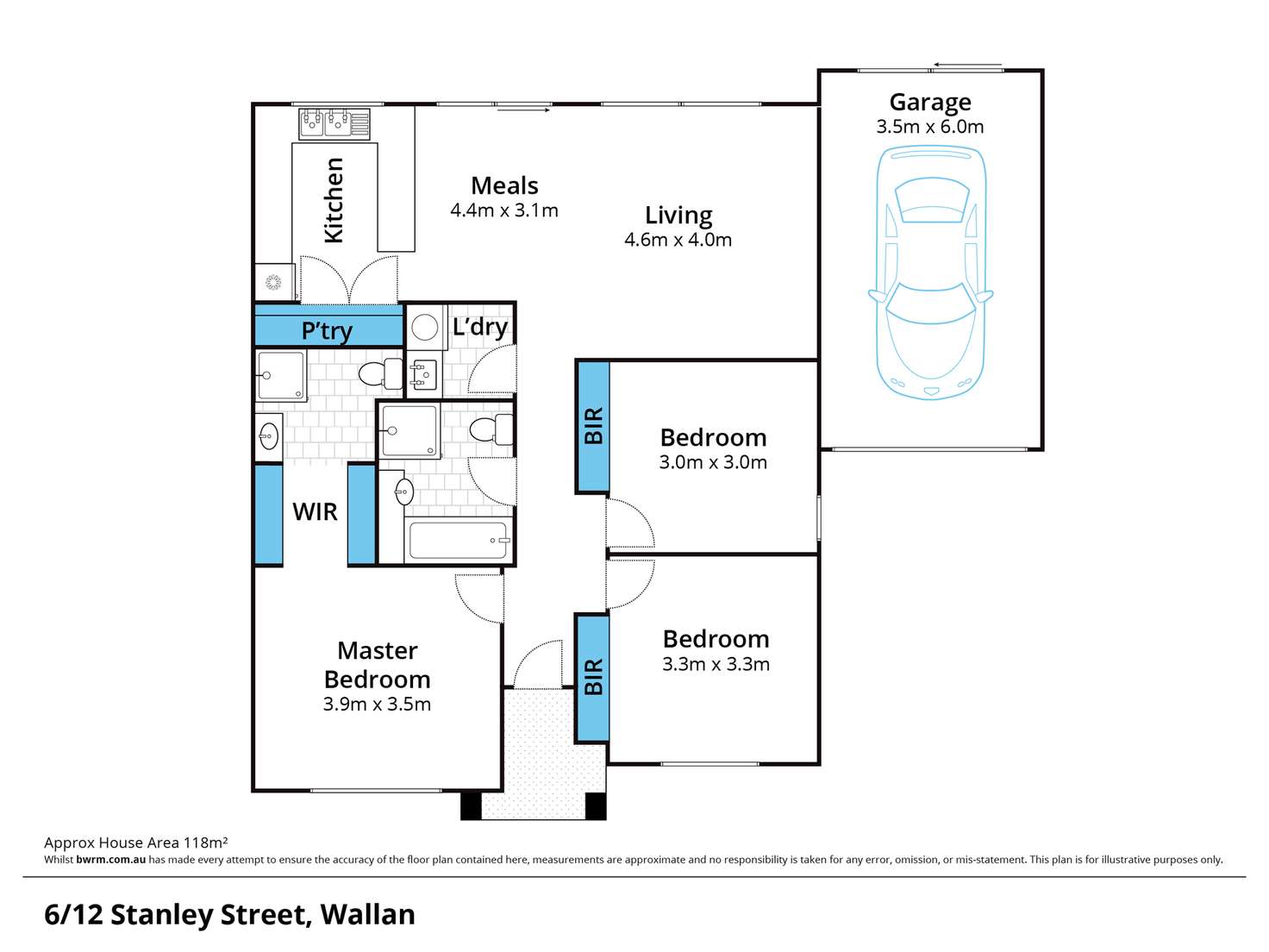 Floorplan of Homely unit listing, 6/12 Stanley Street, Wallan VIC 3756