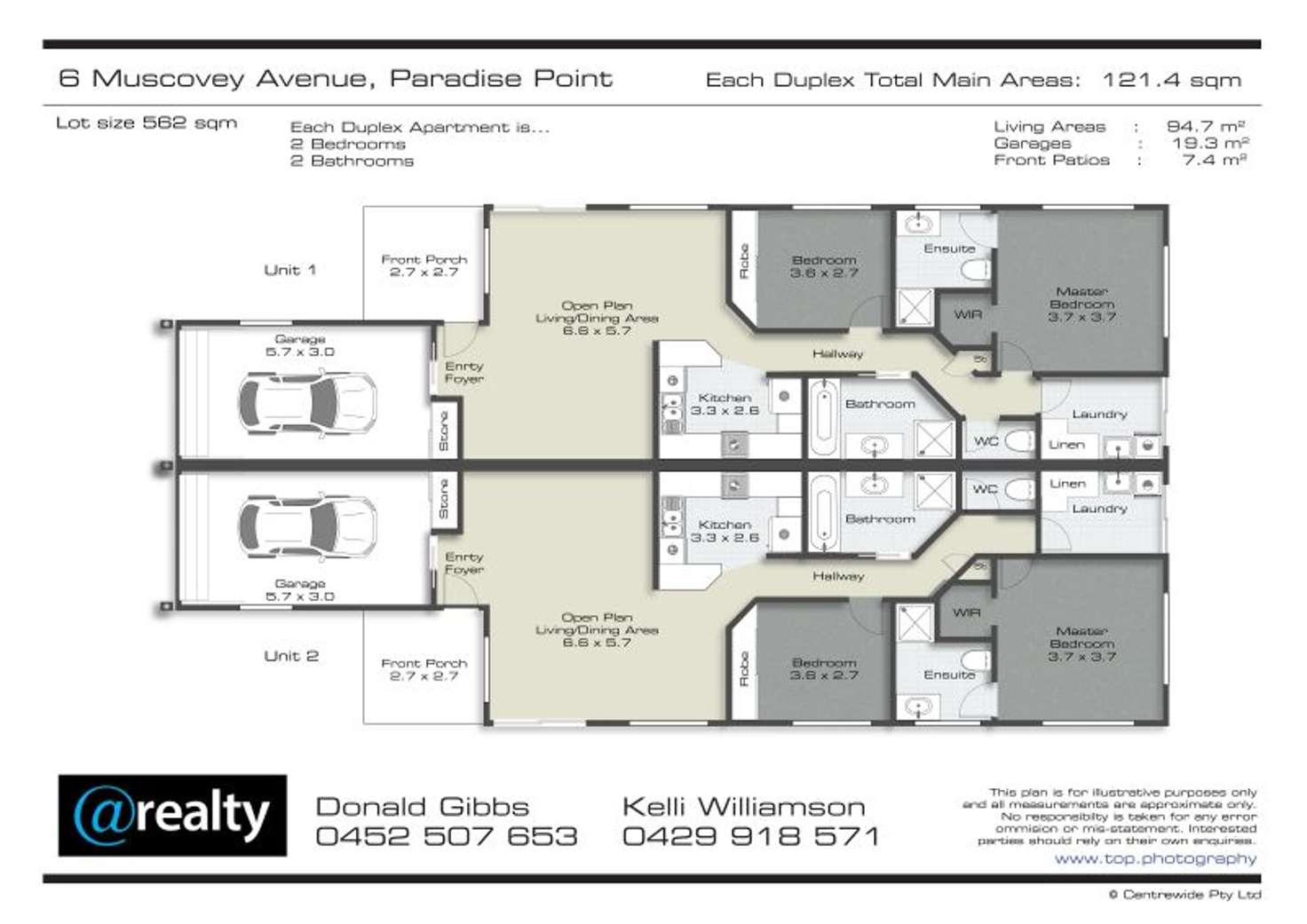 Floorplan of Homely blockOfUnits listing, 2/6 Muscovey Avenue, Paradise Point QLD 4216