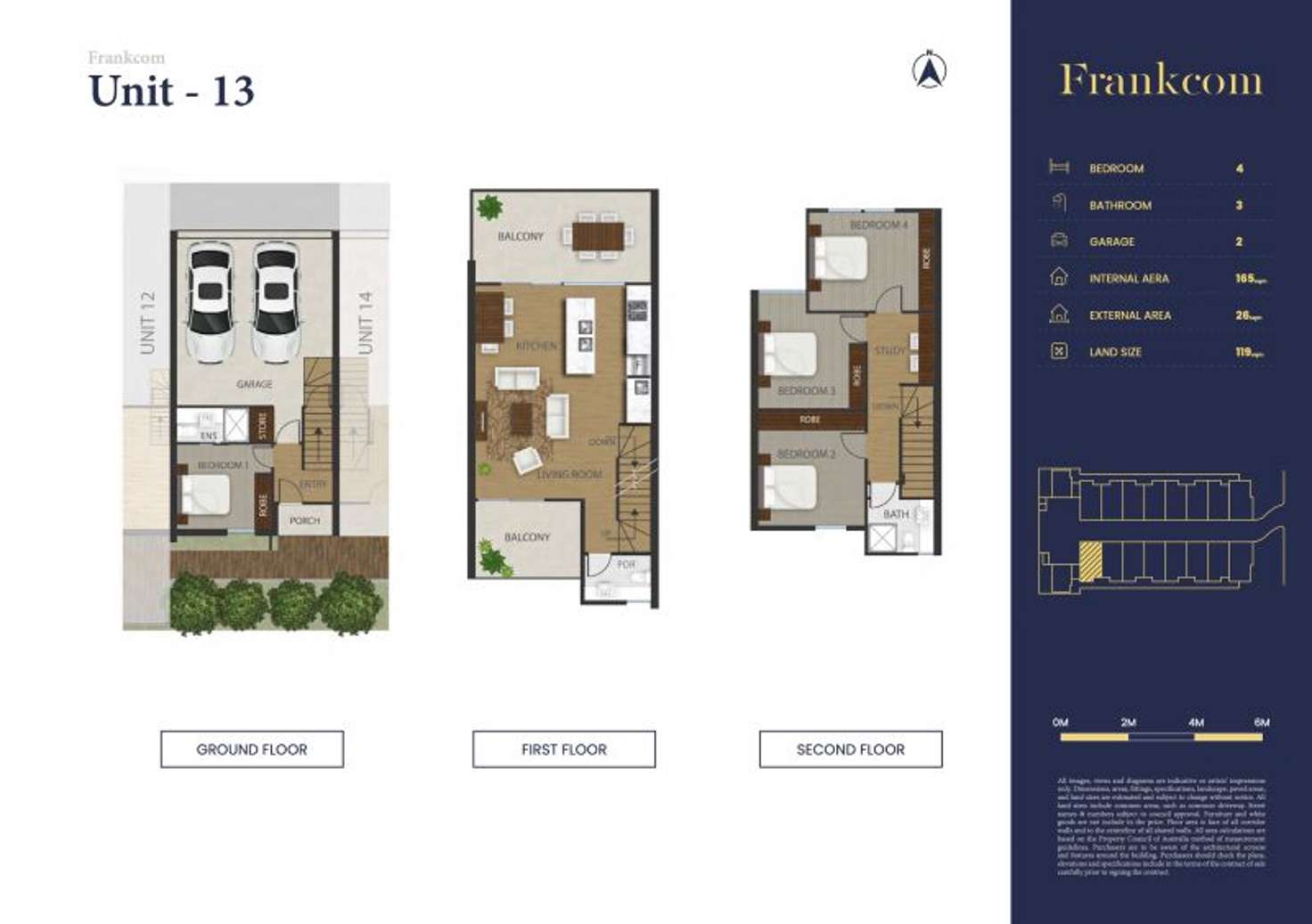 Floorplan of Homely townhouse listing, 13/4-6 Frankcom Street, Blackburn VIC 3130