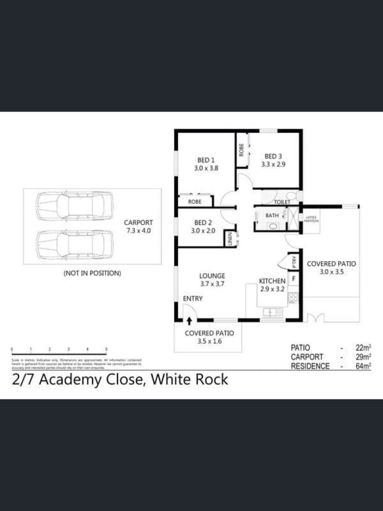 Floorplan of Homely villa listing, 2/7 Academy Close, White Rock QLD 4868