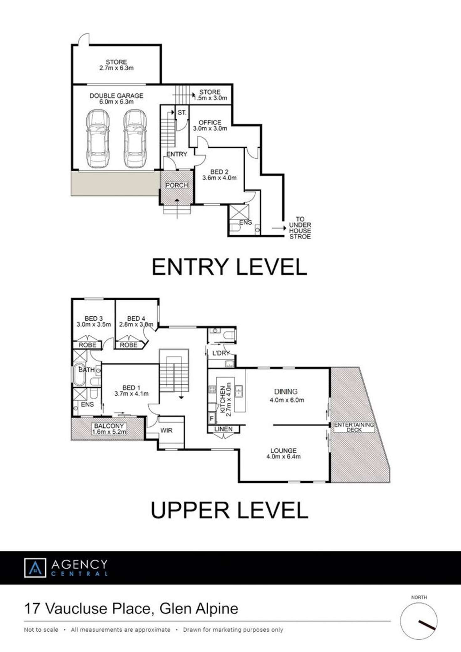Floorplan of Homely house listing, 17 Vaucluse Place, Glen Alpine NSW 2560