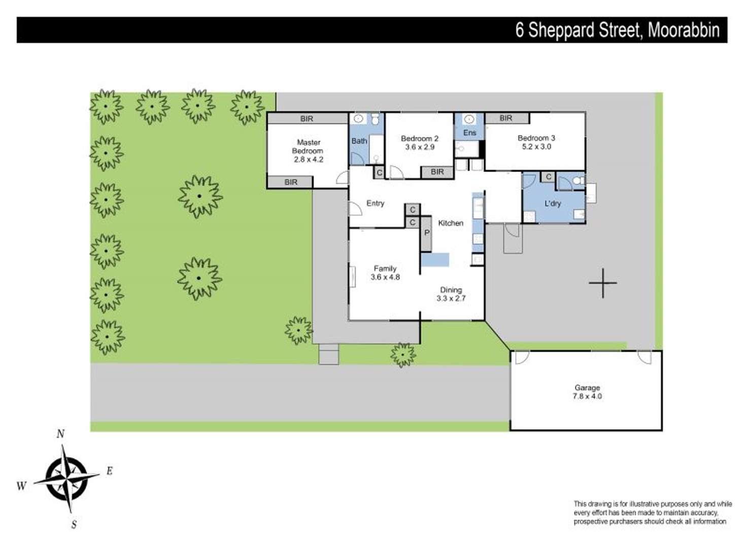 Floorplan of Homely house listing, 6 Sheppard Street, Moorabbin VIC 3189