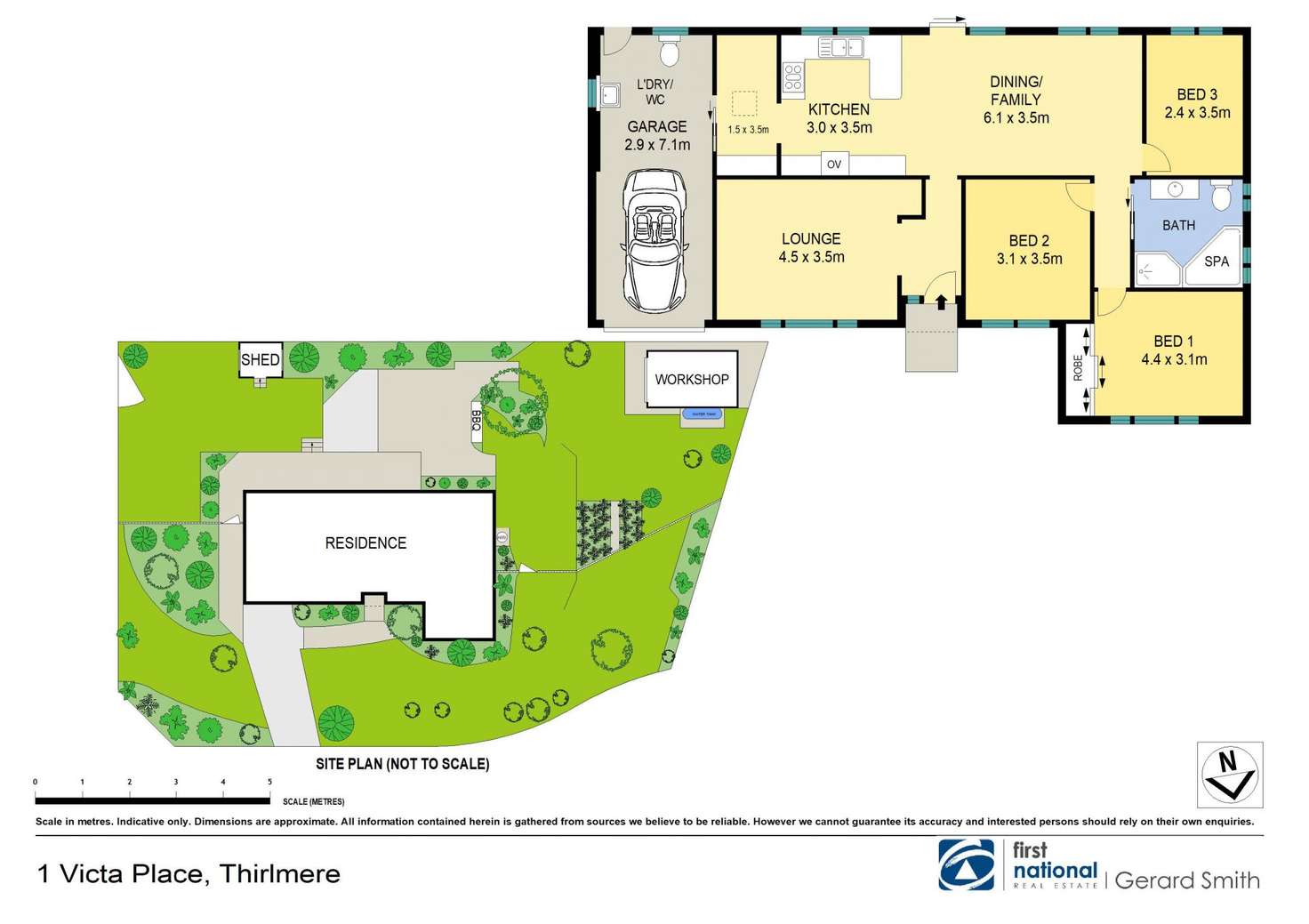 Floorplan of Homely house listing, 1 Victa Place, Thirlmere NSW 2572