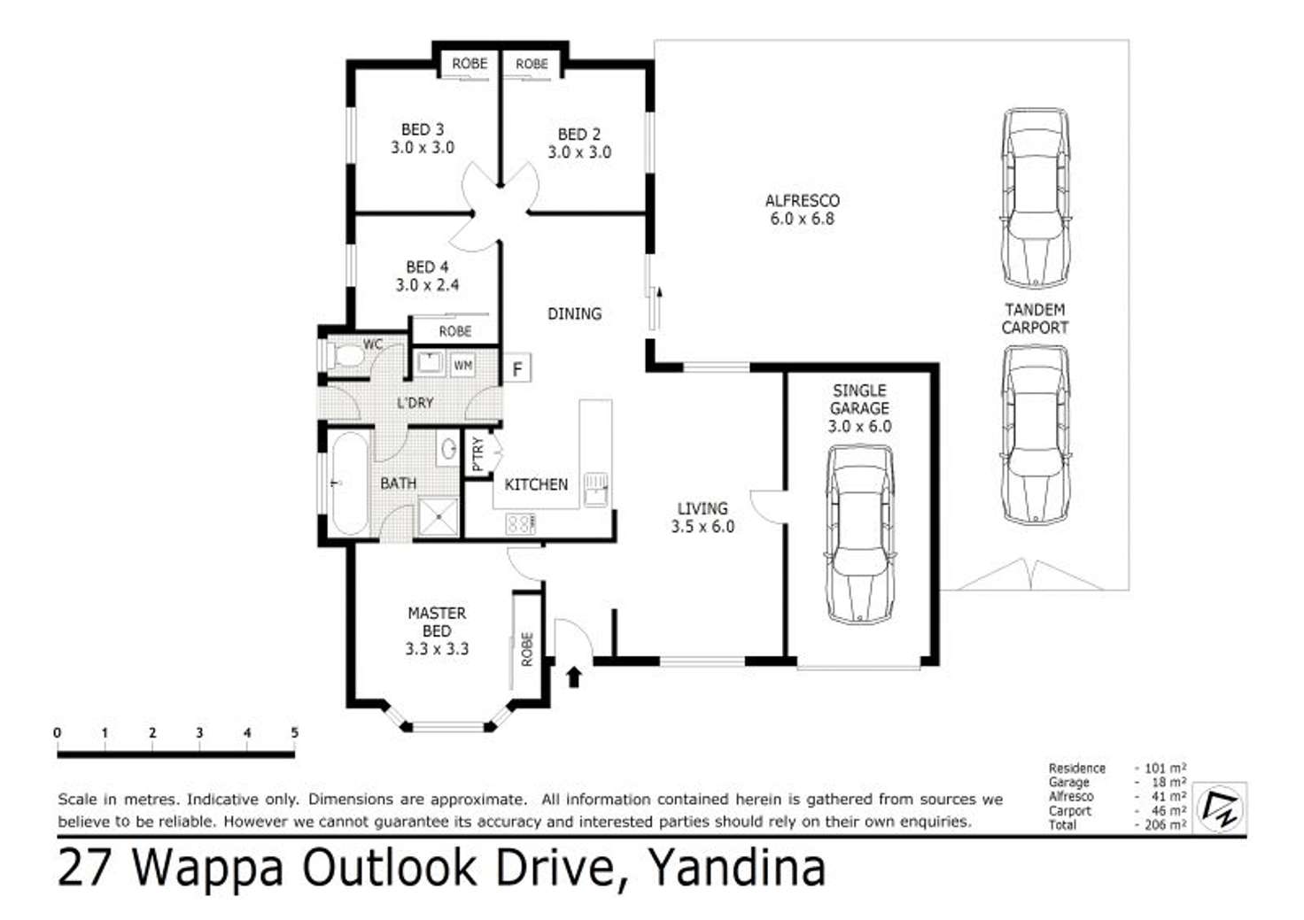 Floorplan of Homely house listing, 27 Wappa Outlook Drive, Yandina QLD 4561