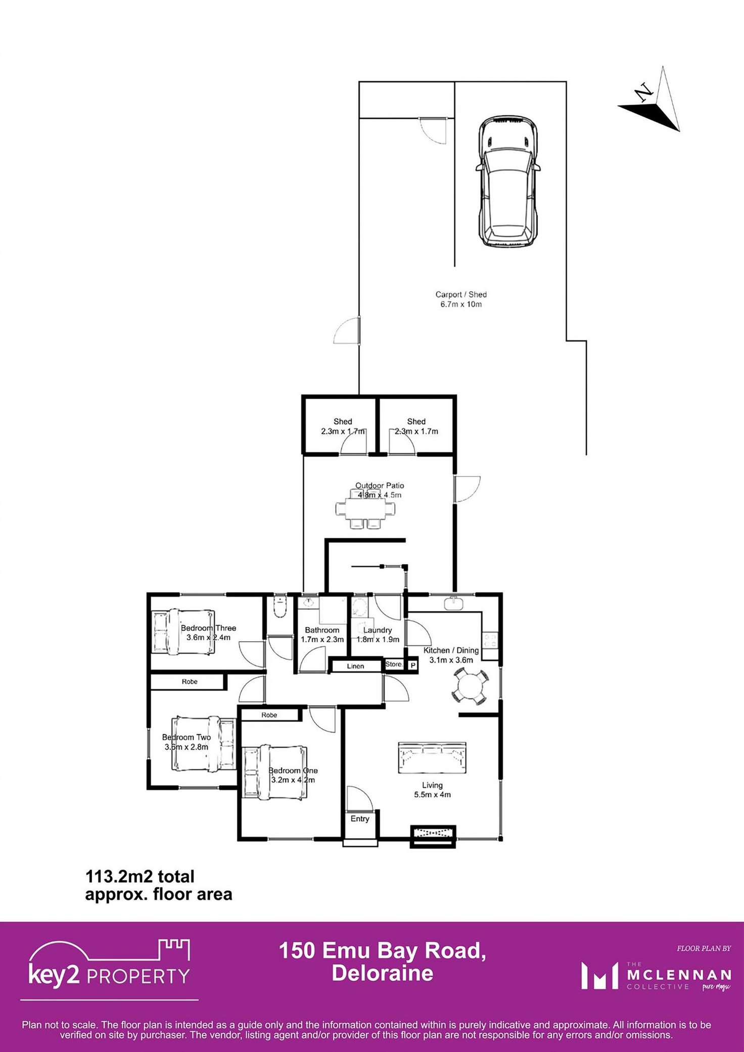 Floorplan of Homely house listing, 150 Emu Bay Road, Deloraine TAS 7304