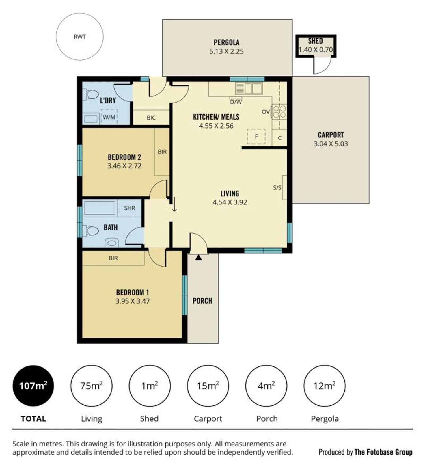 Floorplan of Homely unit listing, 5/7 Olive Street, Glenelg SA 5045