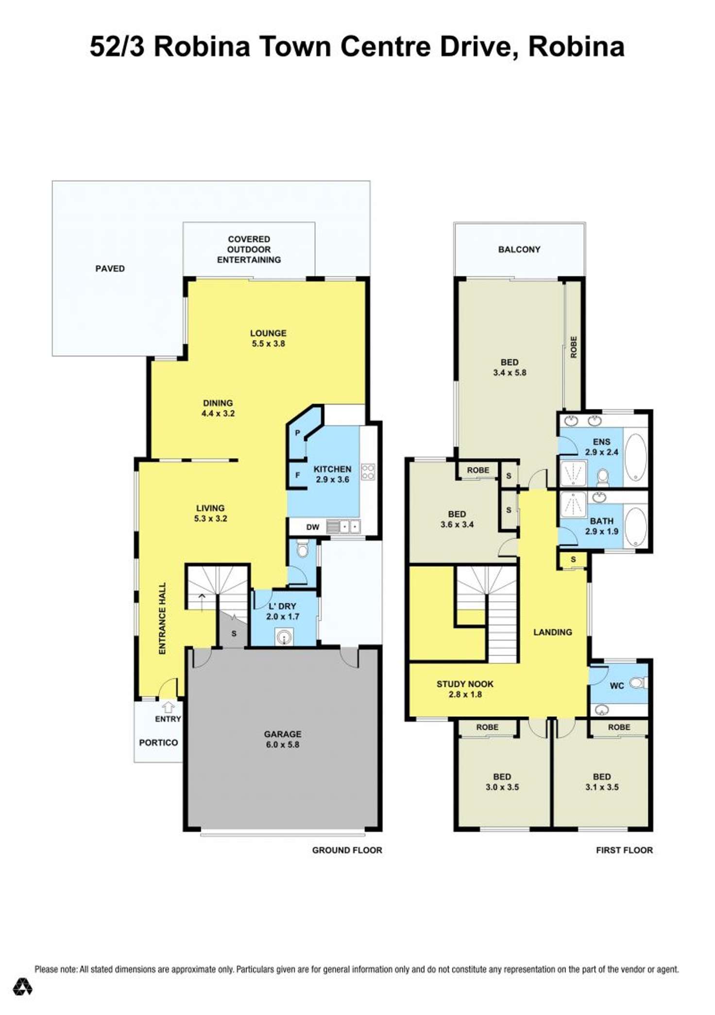 Floorplan of Homely house listing, 52/3 Robina Town Centre Drive, Robina QLD 4226