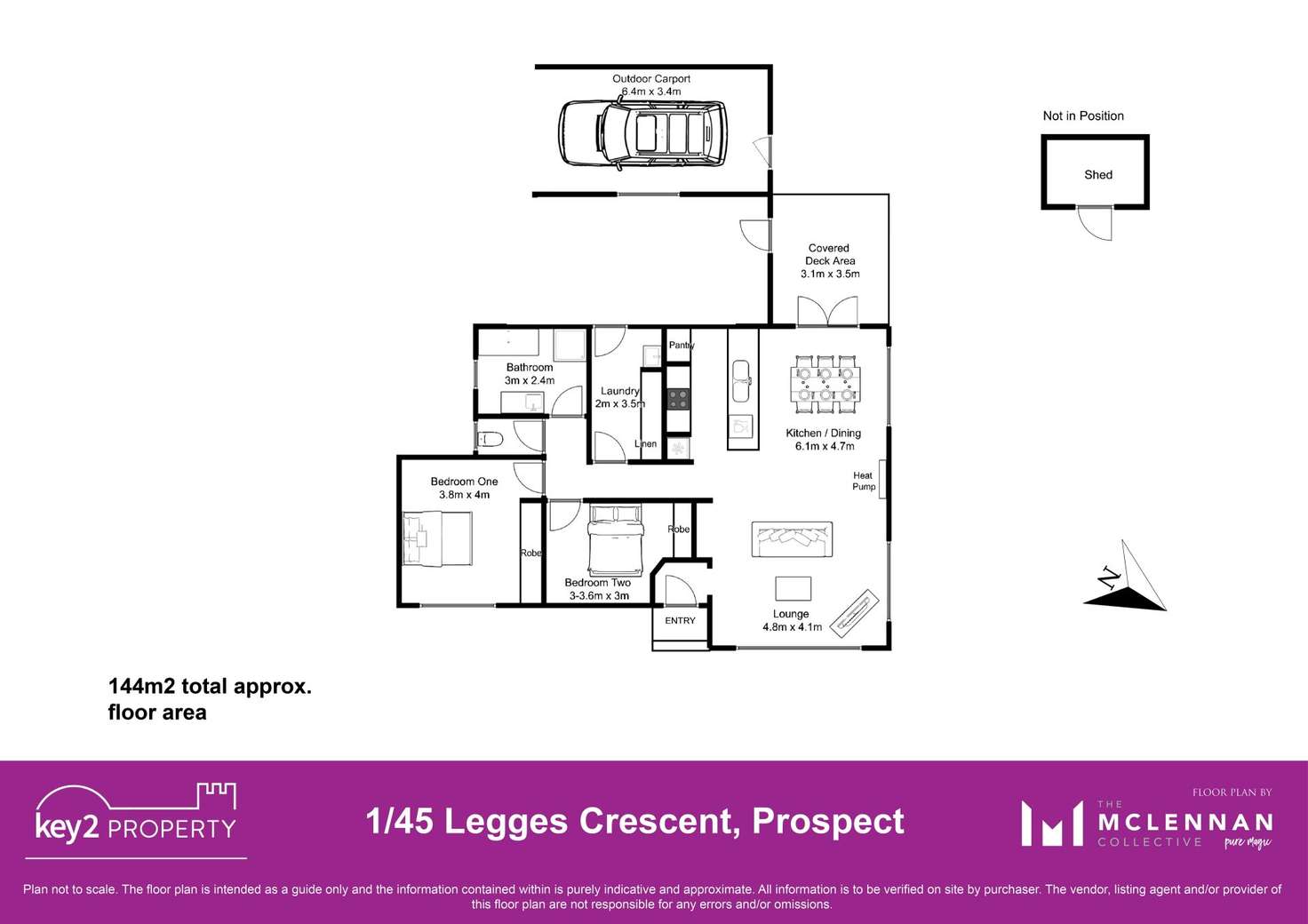 Floorplan of Homely house listing, 1/45 Legges Crescent, Prospect TAS 7250