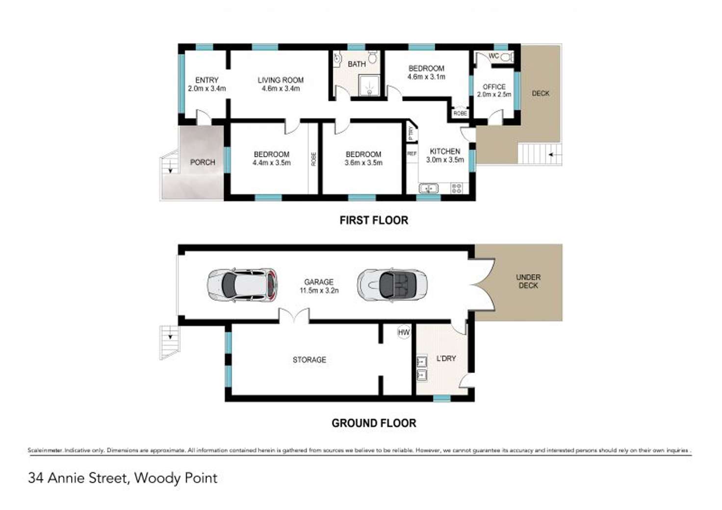Floorplan of Homely house listing, 34 Annie Street, Woody Point QLD 4019