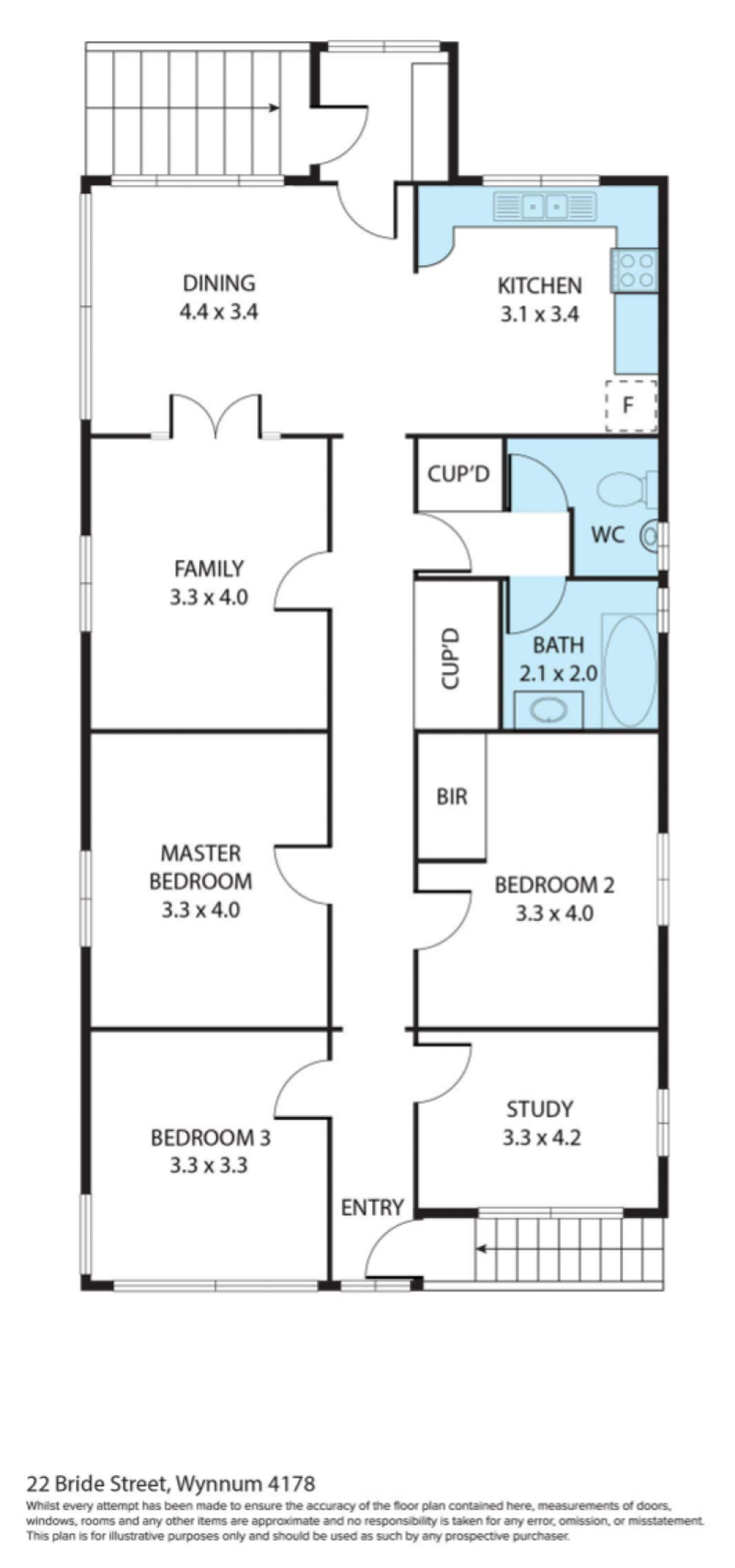 Floorplan of Homely house listing, 22 Bride Street, Wynnum QLD 4178