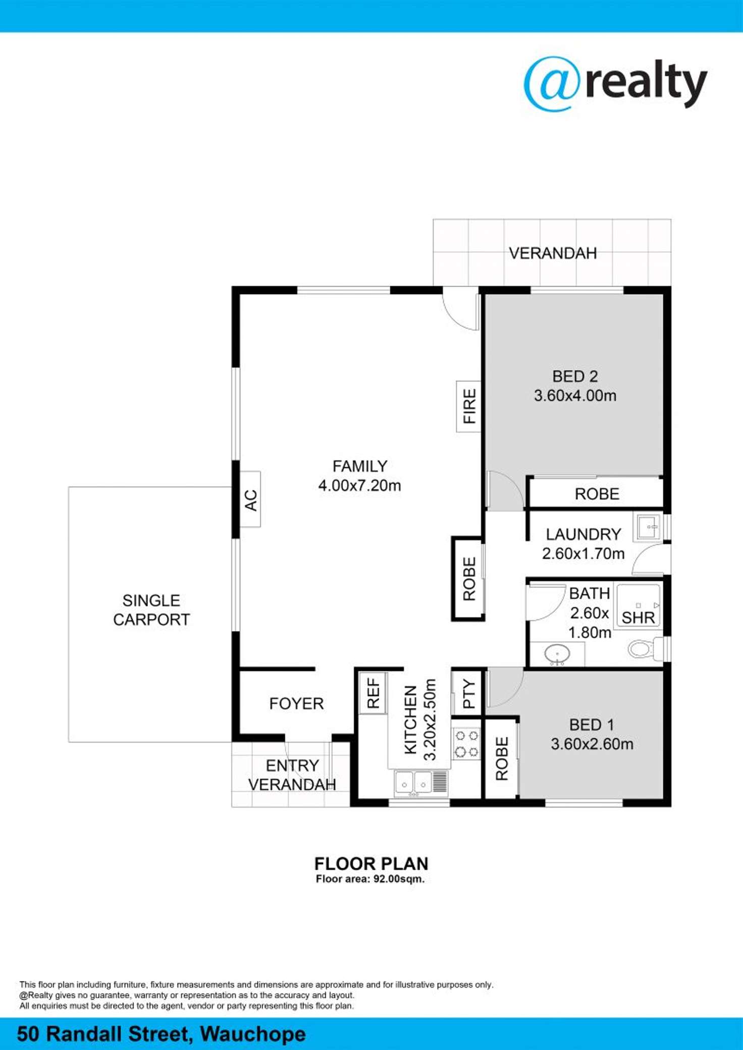 Floorplan of Homely house listing, 50 Randall Street, Wauchope NSW 2446