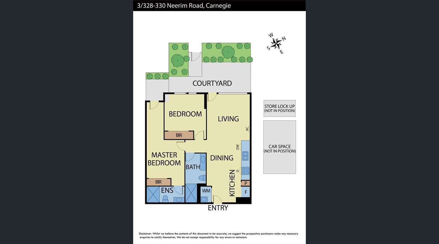 Floorplan of Homely apartment listing, 3/330 Neerim Road, Carnegie VIC 3163