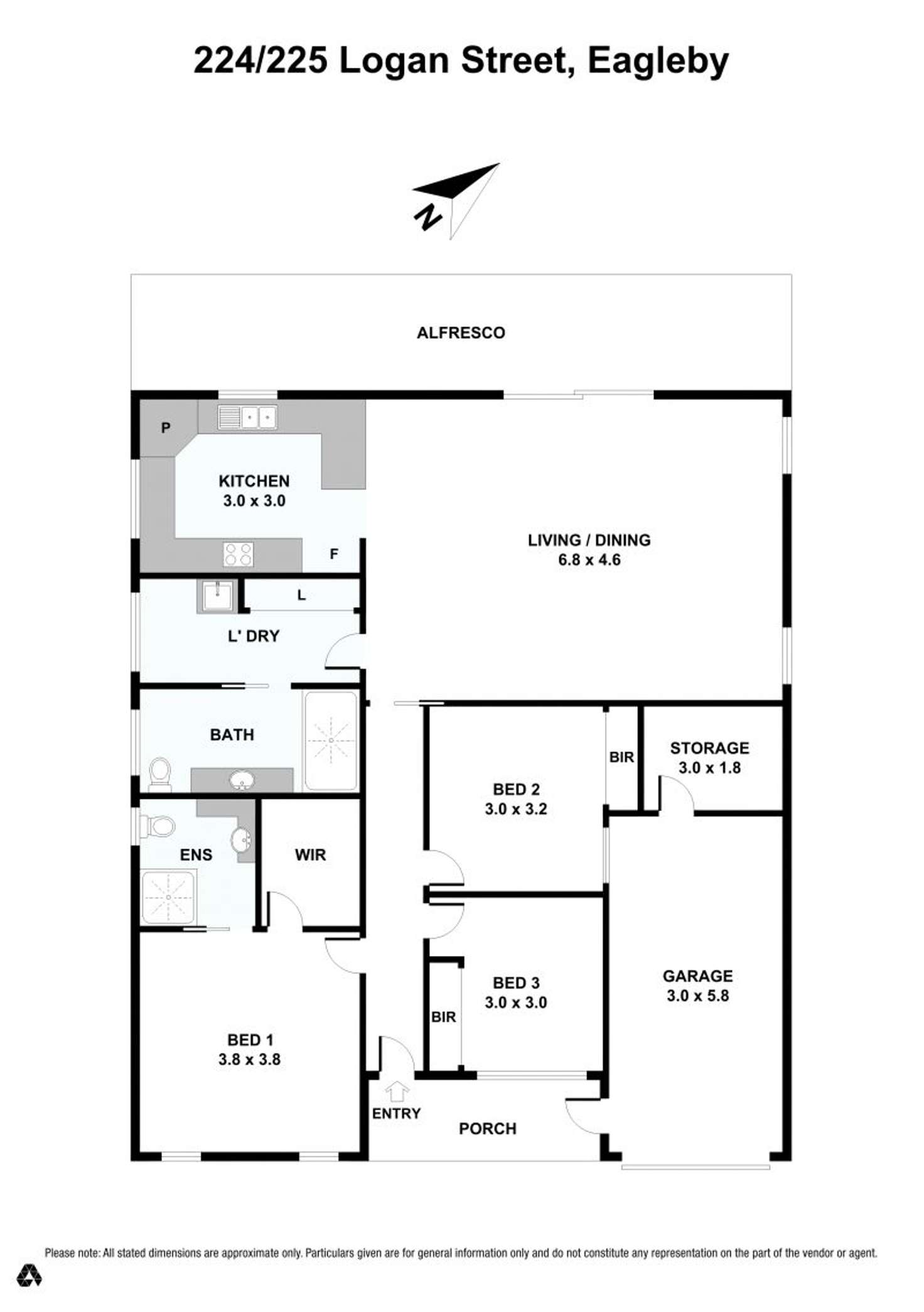 Floorplan of Homely retirement listing, 244/225 Logan St, Eagleby QLD 4207