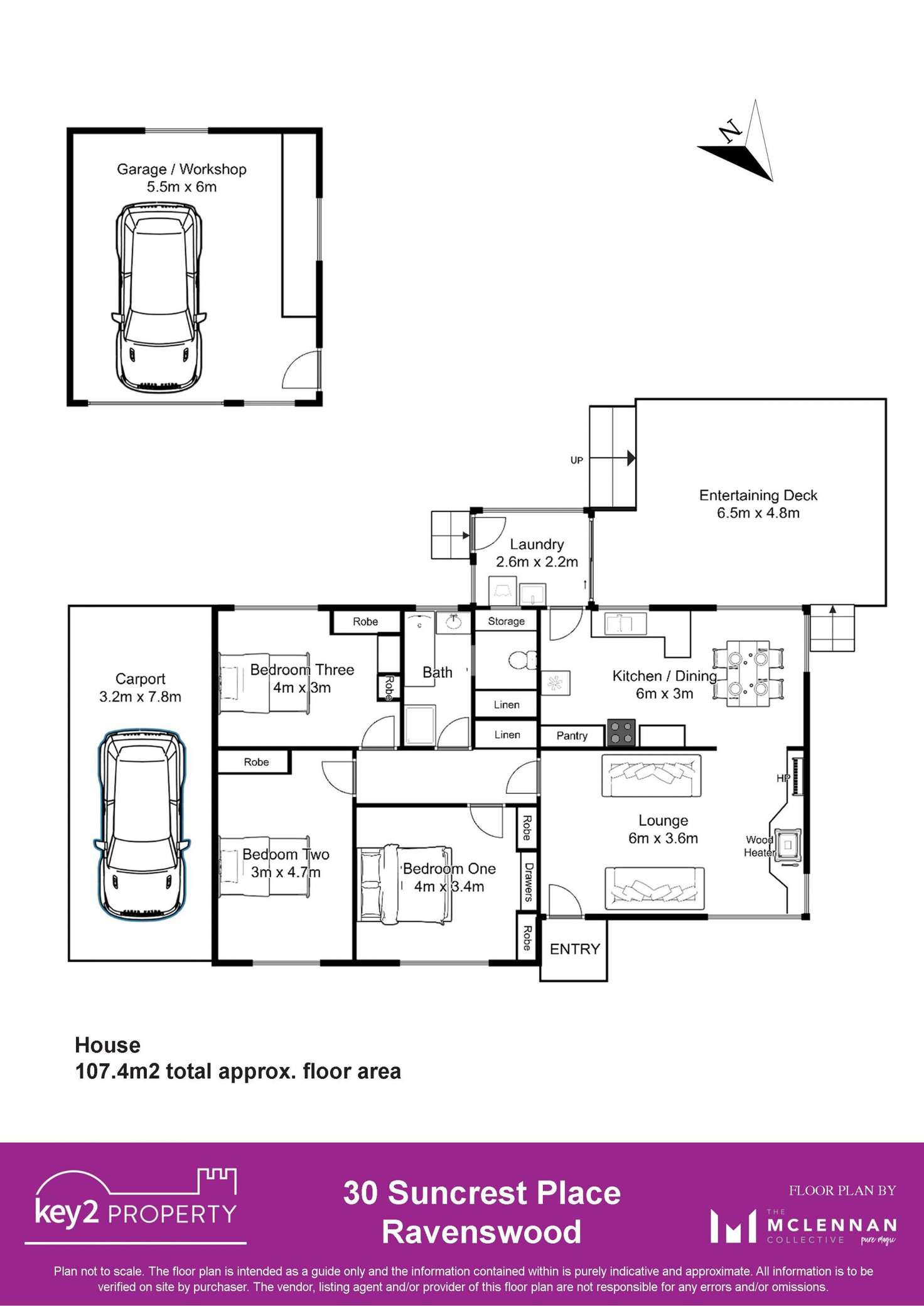 Floorplan of Homely house listing, 30 Suncrest Place, Ravenswood TAS 7250