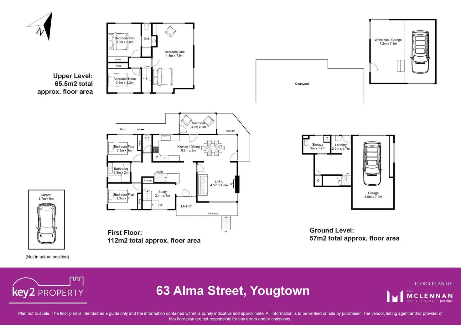 Floorplan of Homely house listing, 63 Alma Street, Youngtown TAS 7249