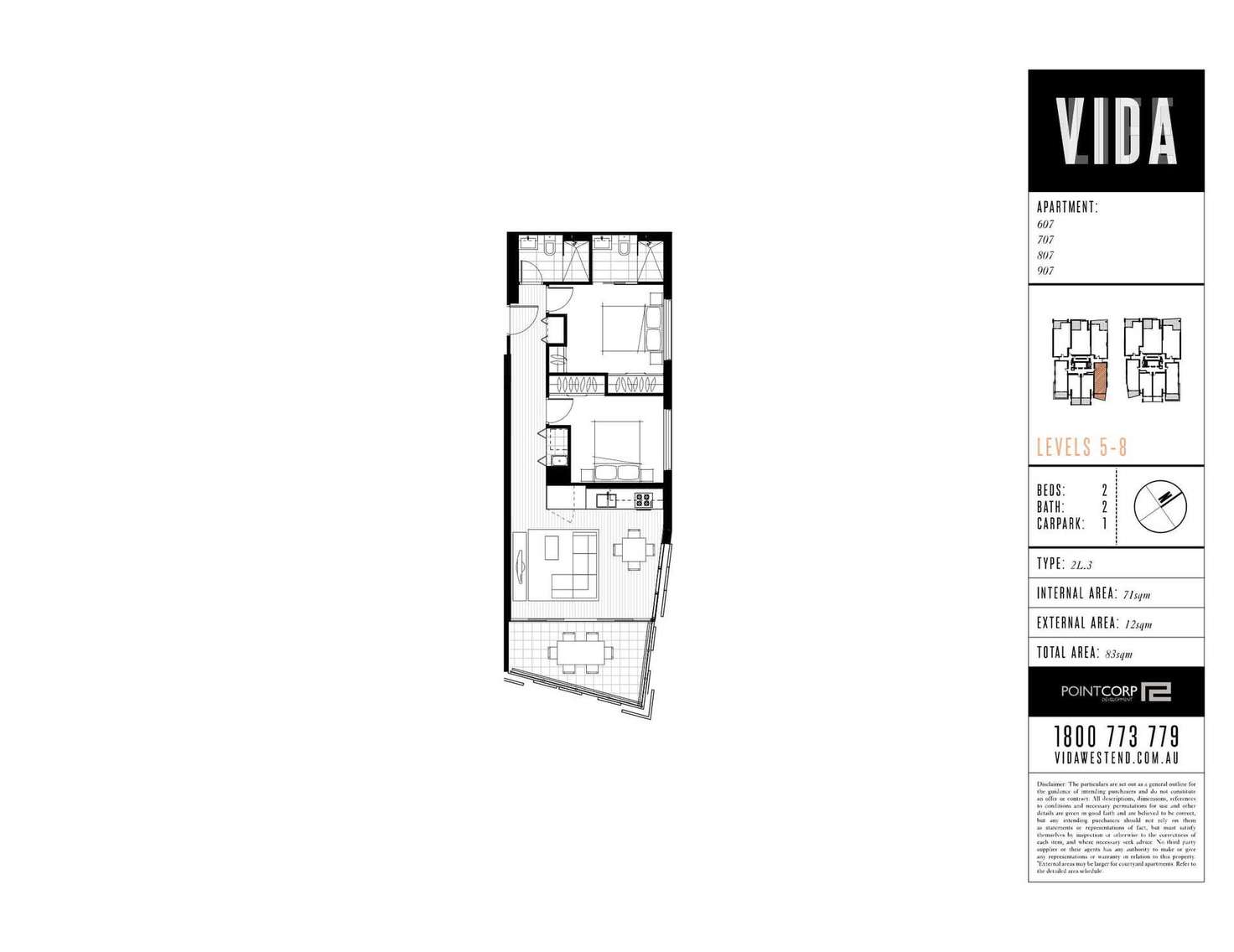 Floorplan of Homely apartment listing, 914/21 Buchanan Street, West End QLD 4101