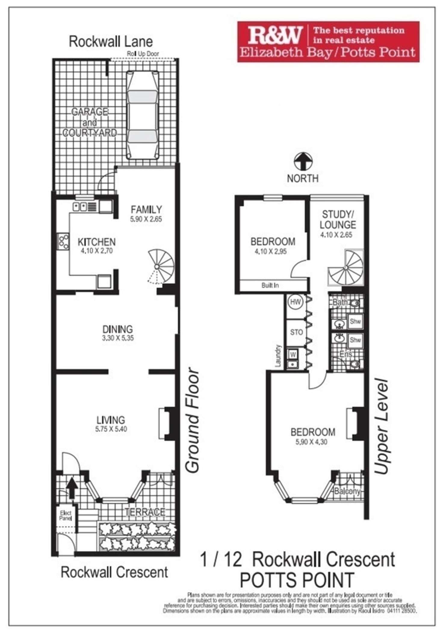 Floorplan of Homely terrace listing, 1/12 Rockwall Crescent, Potts Point NSW 2011