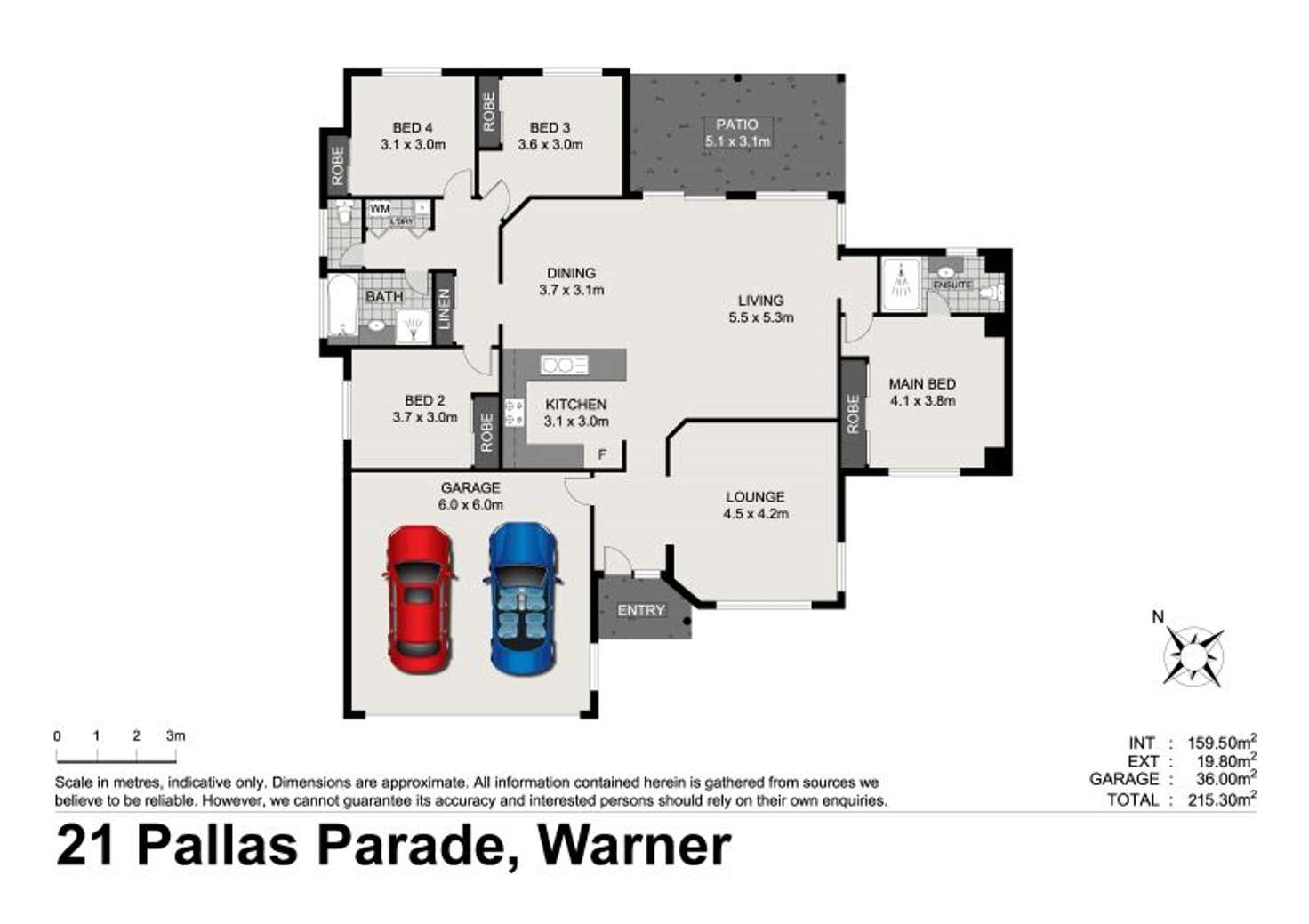 Floorplan of Homely house listing, 21 Pallas Parade, Warner QLD 4500