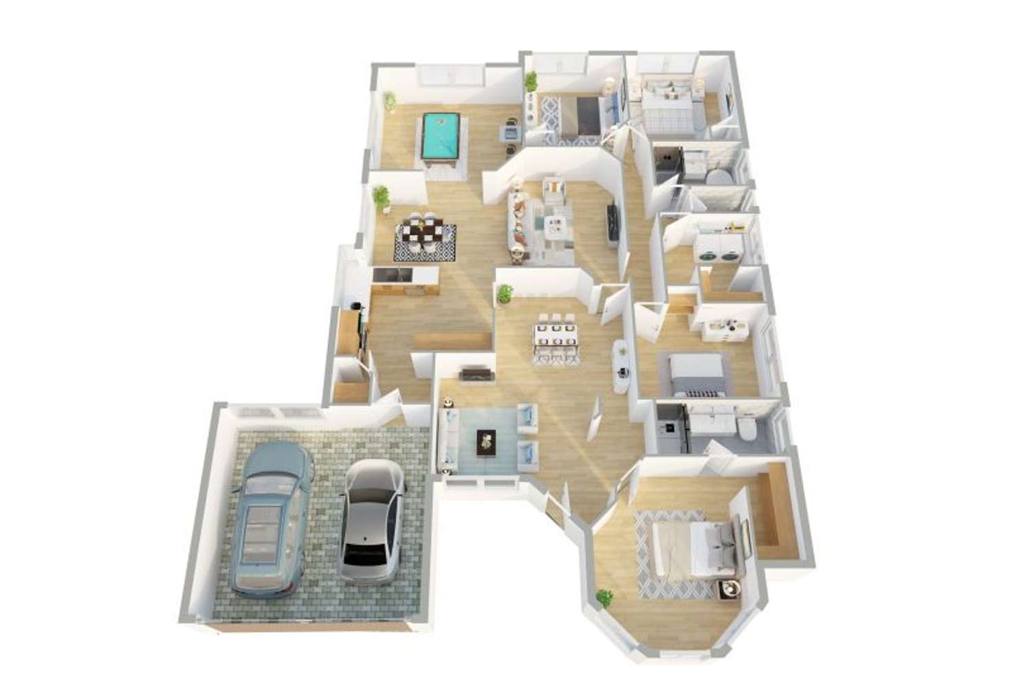 Floorplan of Homely house listing, 21 Denfield Rise, Carramar WA 6031