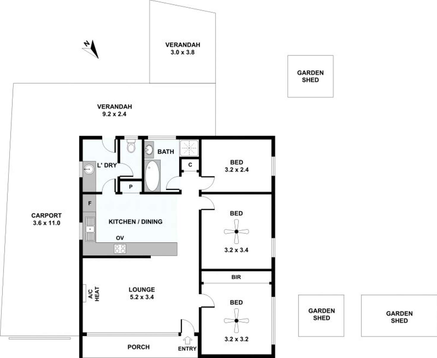 Floorplan of Homely house listing, 1 Ferguson Street, Salisbury North SA 5108