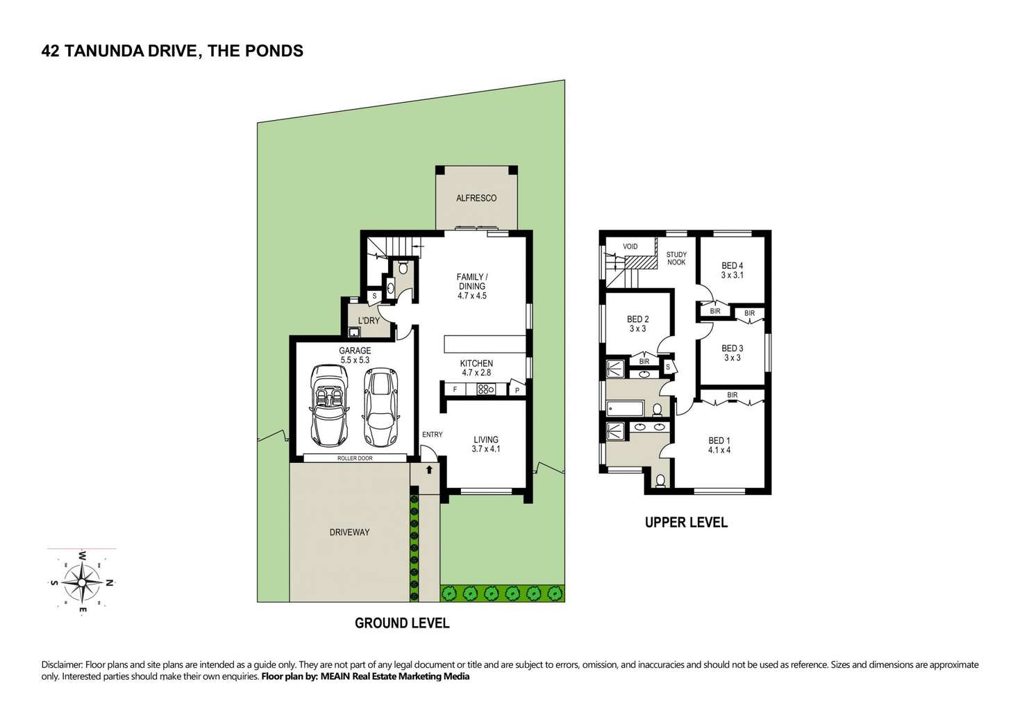 Floorplan of Homely house listing, 42 Tanunda Drive, The Ponds NSW 2769