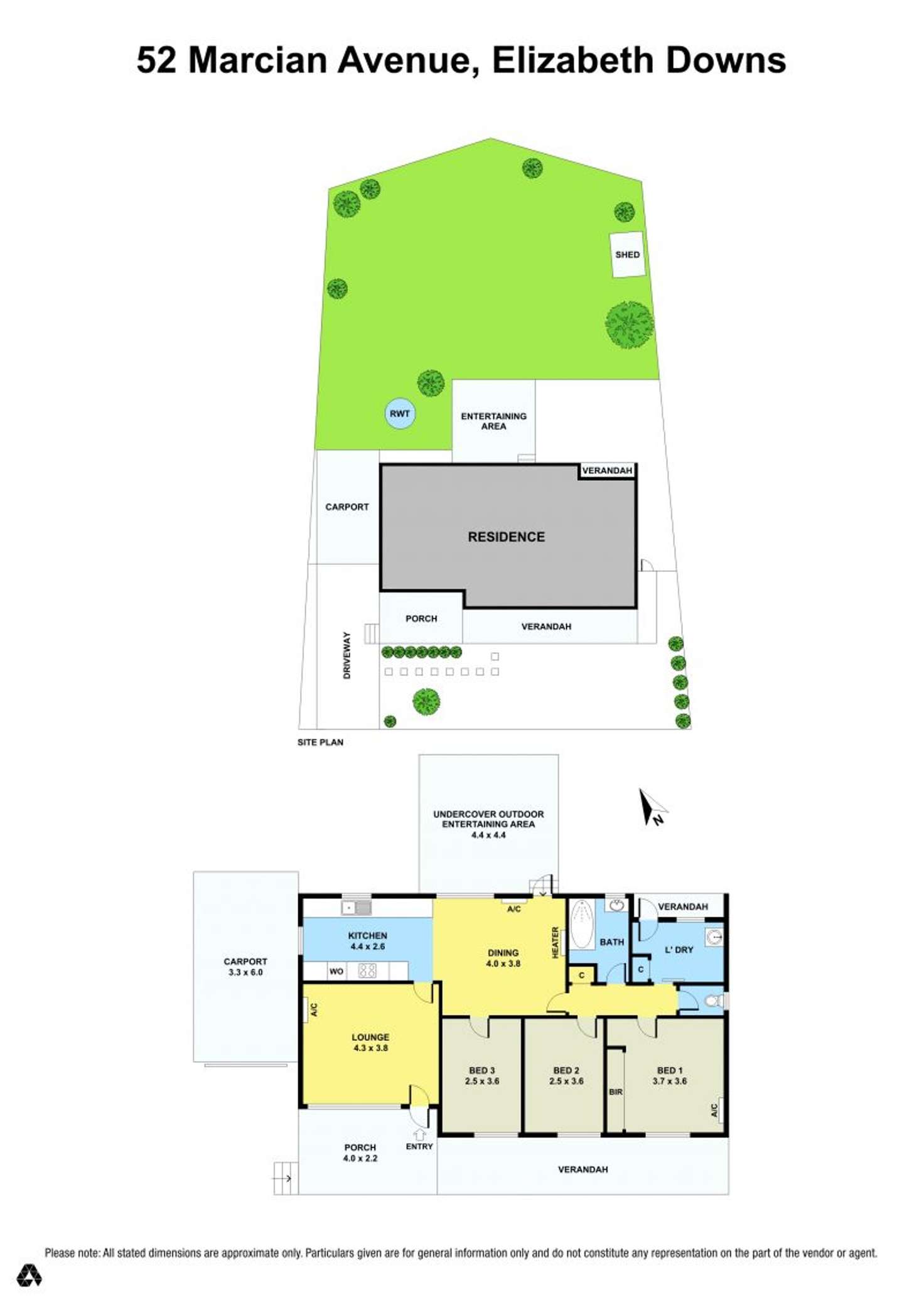 Floorplan of Homely house listing, 52 Marcian Avenue, Elizabeth Downs SA 5113