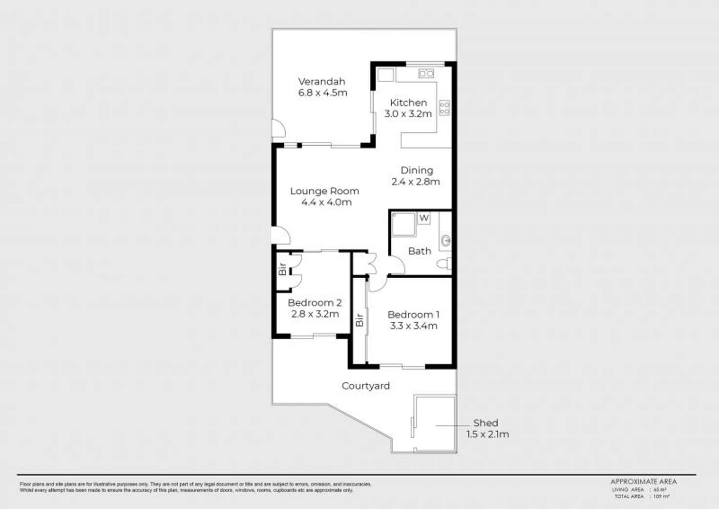 Floorplan of Homely unit listing, 61/23 Hudson Fysh Avenue, Parap NT 820