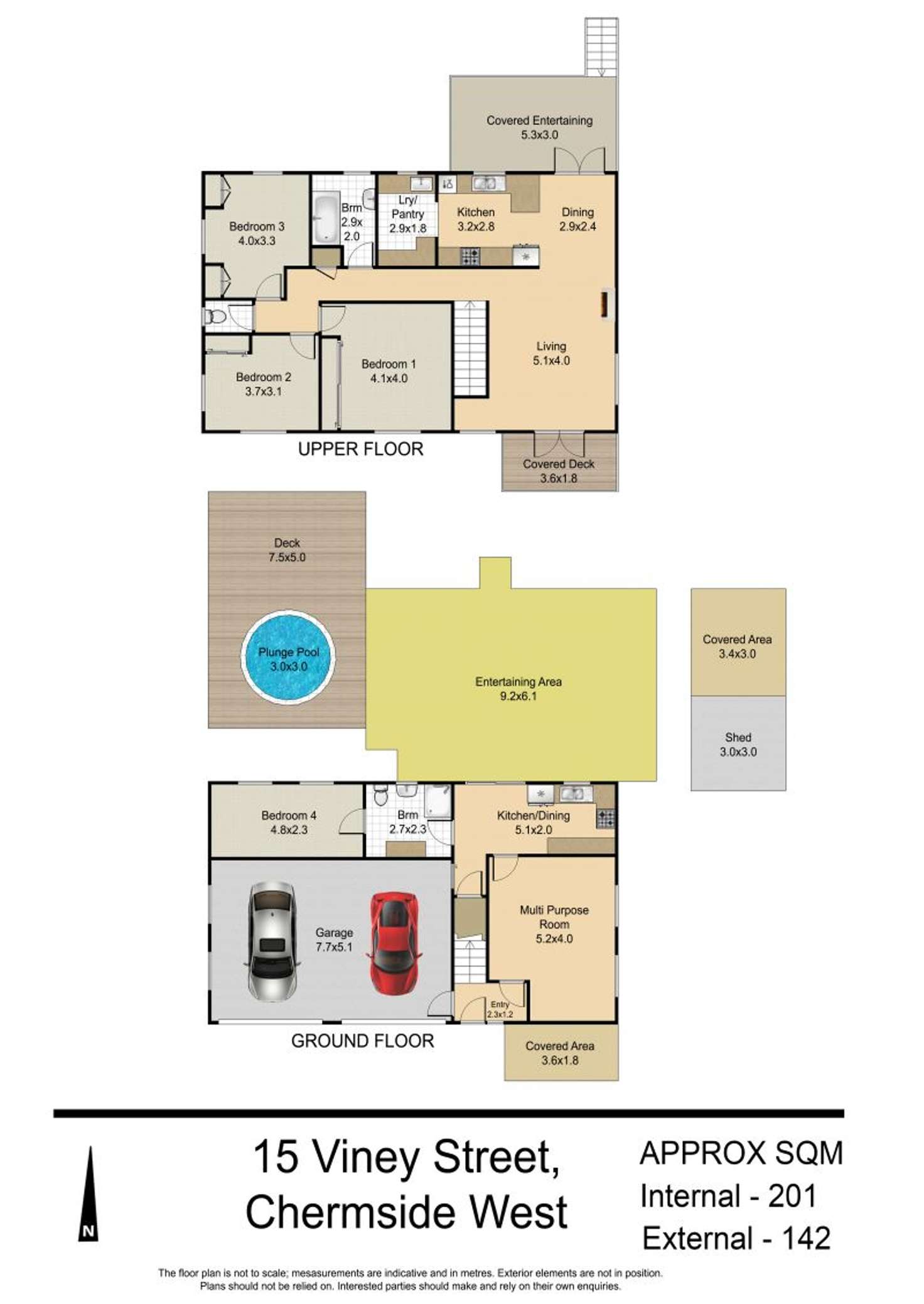 Floorplan of Homely house listing, 15 Viney Street, Chermside West QLD 4032