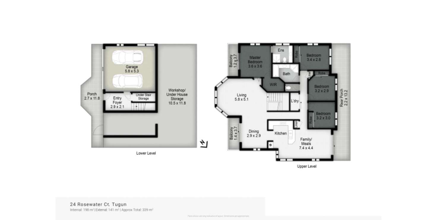 Floorplan of Homely house listing, 24 Rosewater Crescent, Tugun QLD 4224