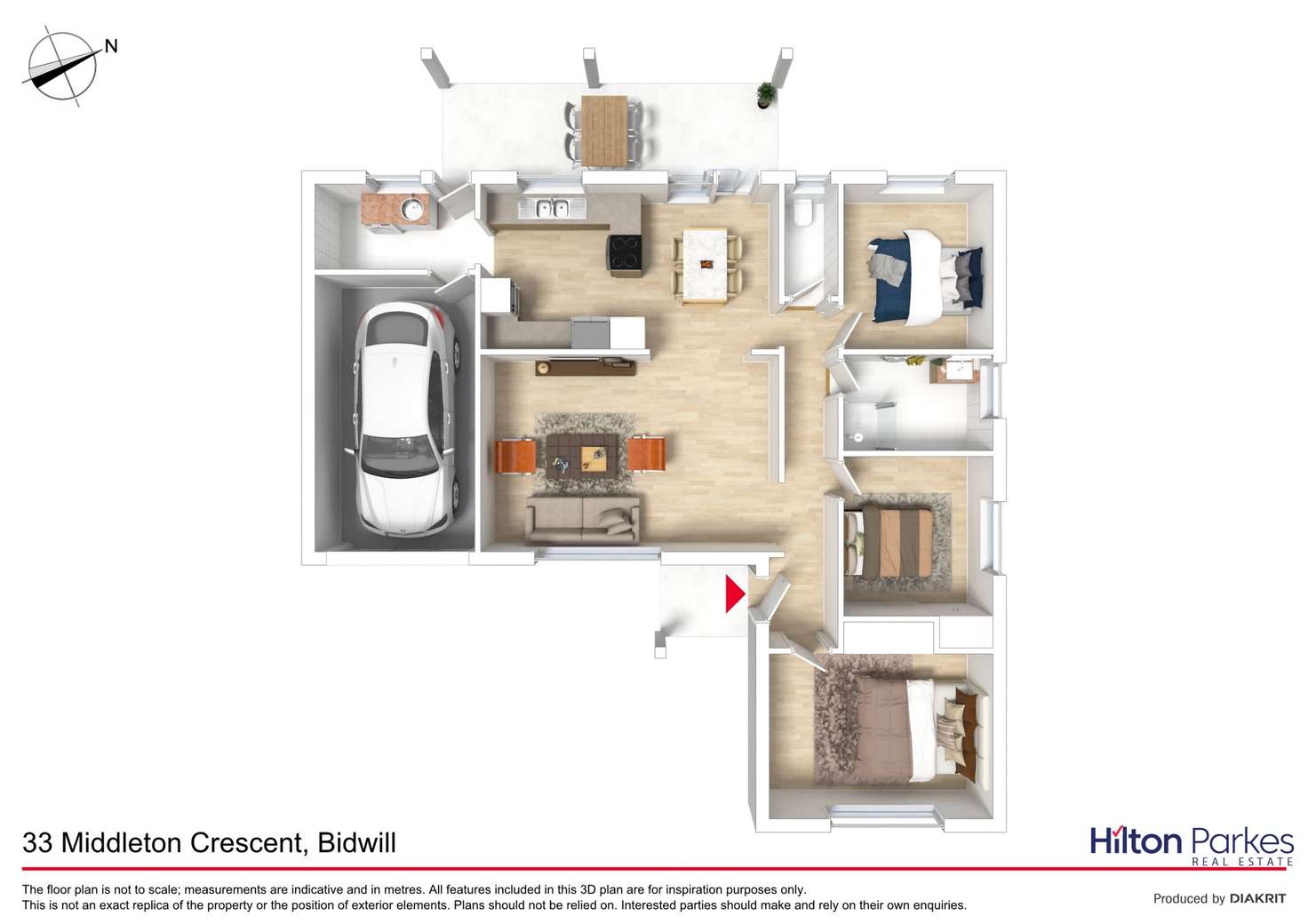 Floorplan of Homely house listing, 33 Middleton Crescent, Bidwill NSW 2770