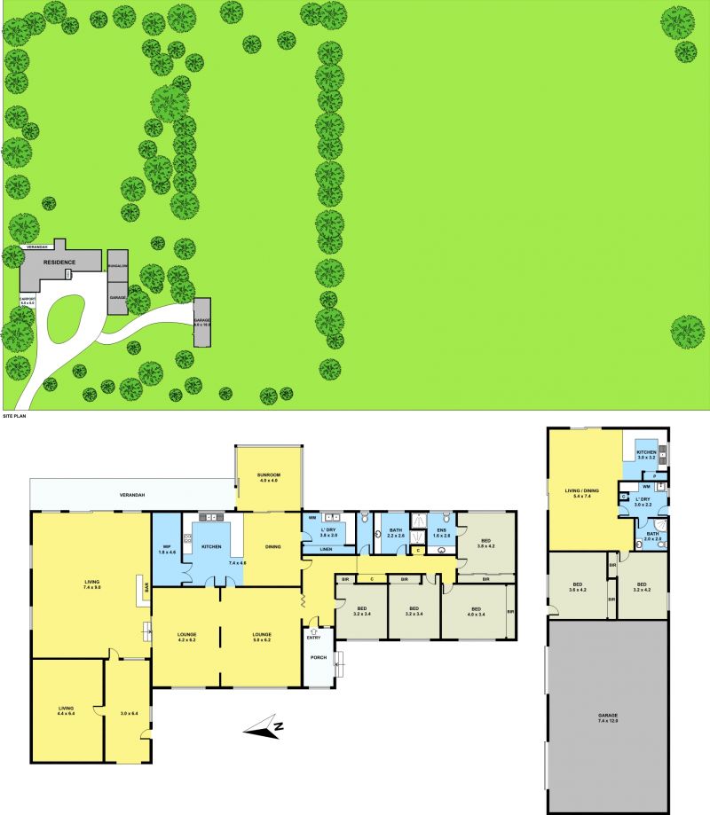 Floorplan of Homely acreageSemiRural listing, 62 Wellington Street, Moolap VIC 3224