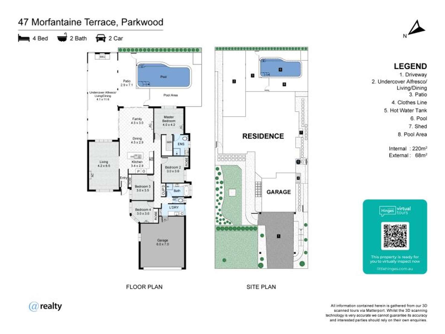 Floorplan of Homely house listing, 47 Morfantaine Terrace, Parkwood QLD 4214