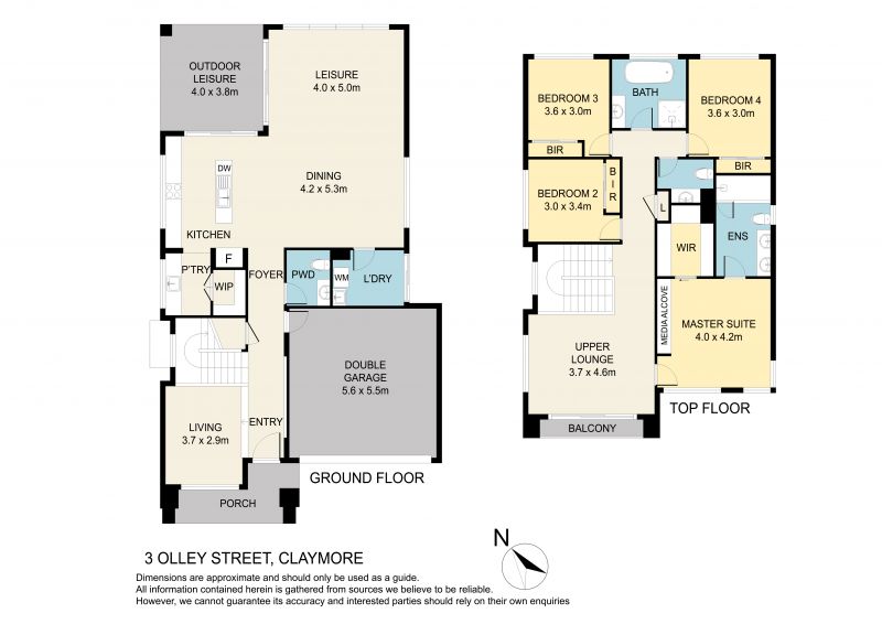 Floorplan of Homely house listing, 3 Olley Street, Claymore NSW 2559