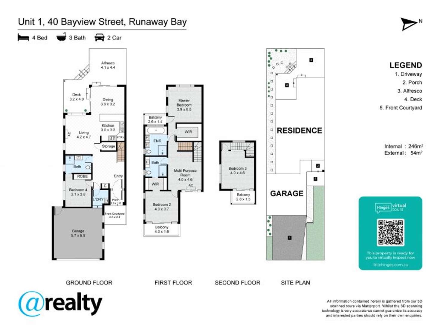 Floorplan of Homely semiDetached listing, 1/40 Bayview Street, Runaway Bay QLD 4216