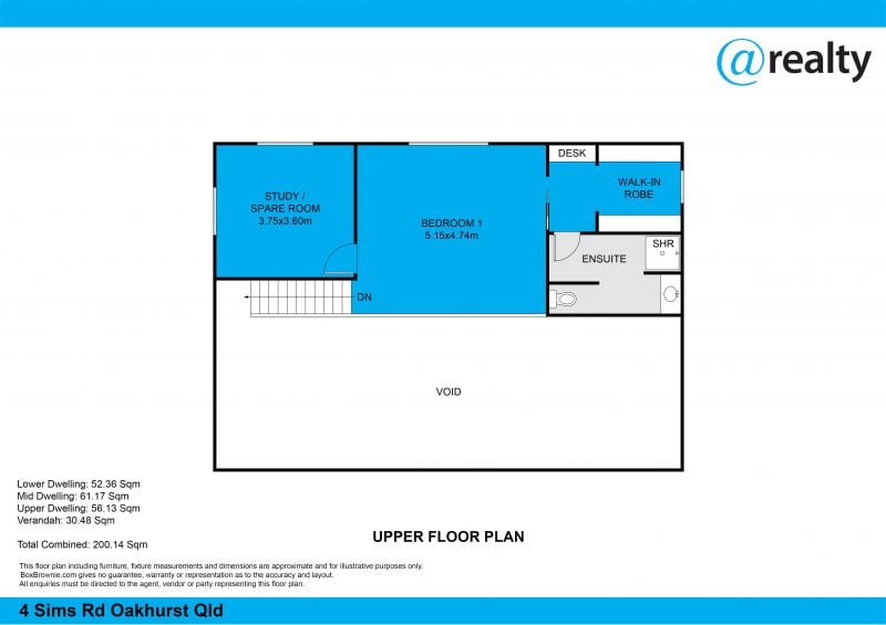 Floorplan of Homely acreageSemiRural listing, 4 Sims Road North, Oakhurst QLD 4650