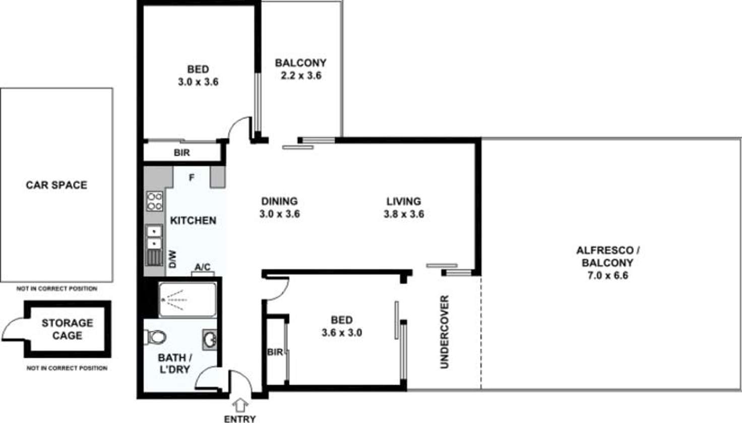 Floorplan of Homely apartment listing, 407/12 Trenerry Crescent, Abbotsford VIC 3067