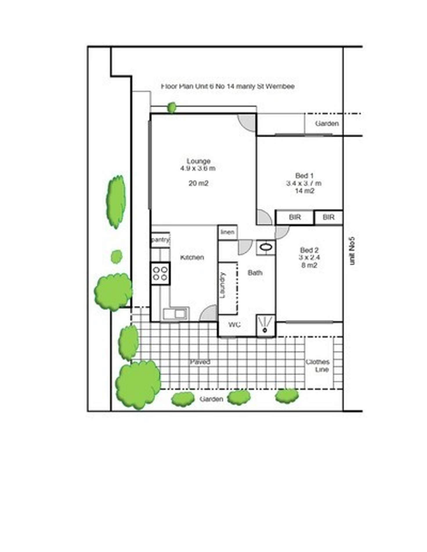 Floorplan of Homely house listing, 6/14 Manly St, Werribee VIC 3030