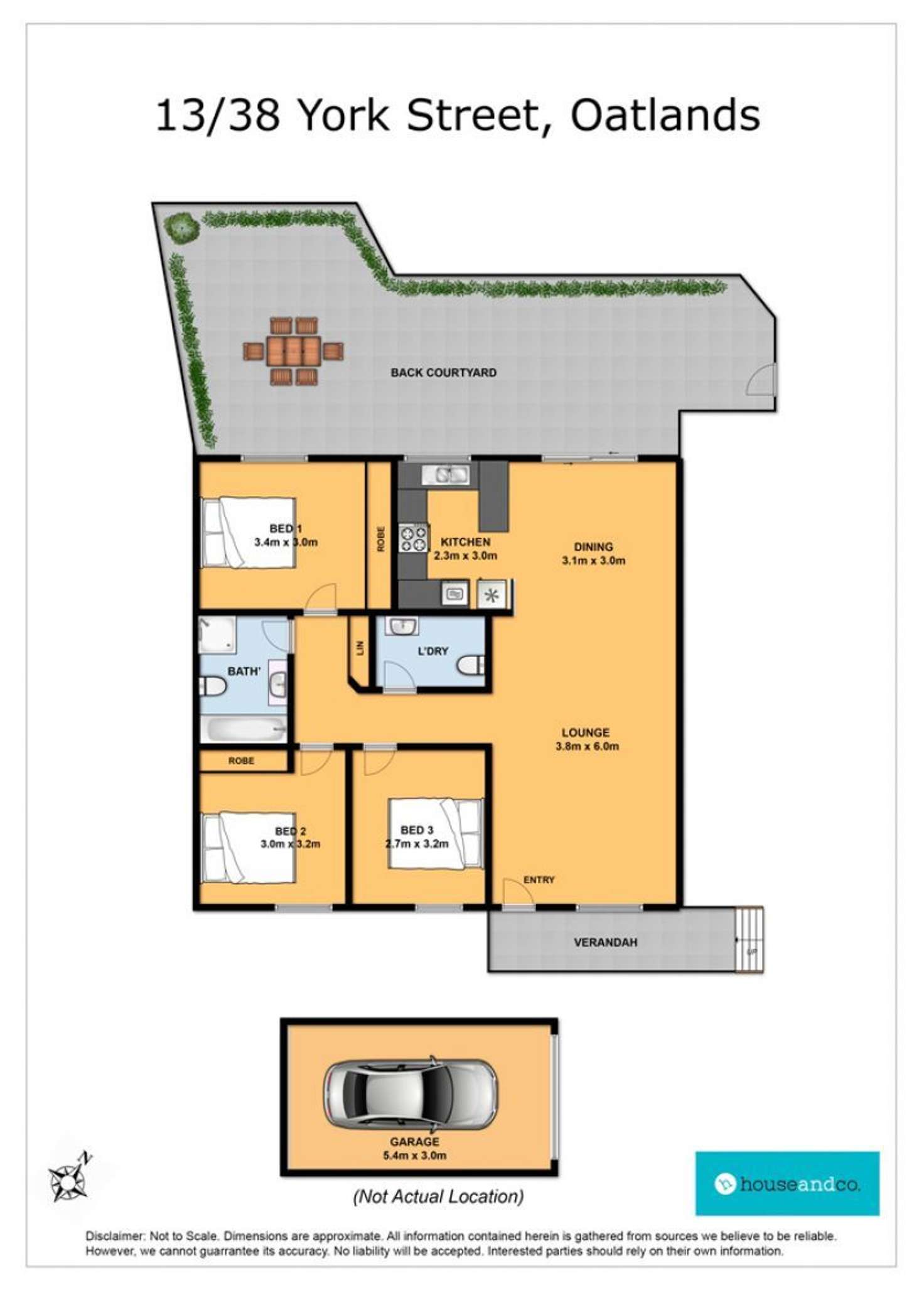 Floorplan of Homely villa listing, 13/38 York Street, Oatlands NSW 2117
