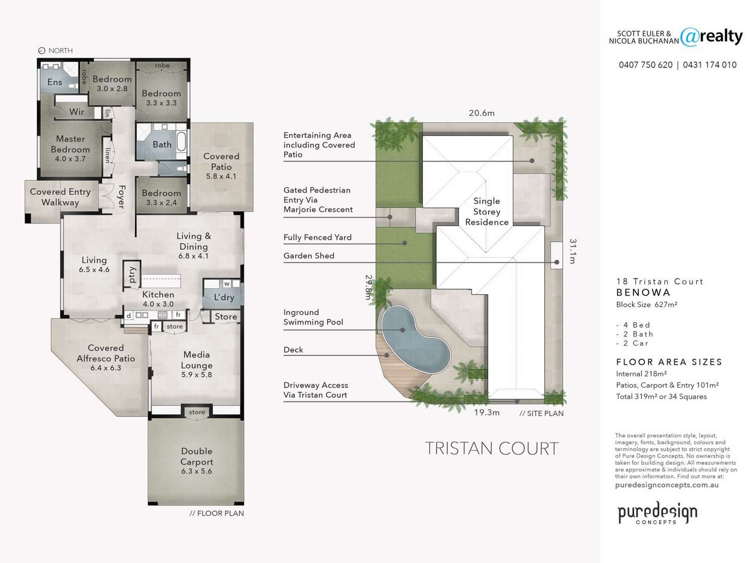 Floorplan of Homely house listing, 18 TRISTAN COURT, Benowa QLD 4217