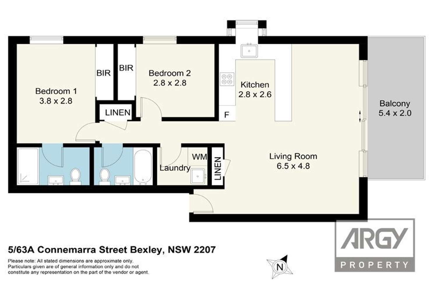 Floorplan of Homely apartment listing, 5/63A Connemarra Street, Bexley NSW 2207