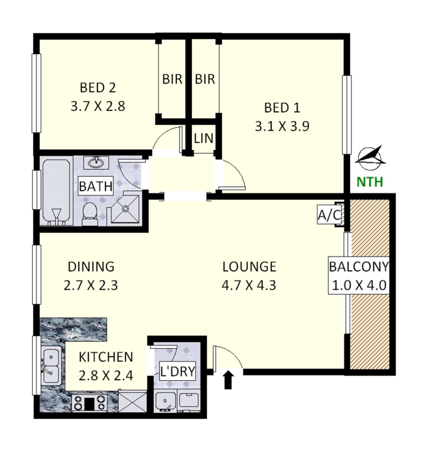 Floorplan of Homely apartment listing, 23A/15 Samuel Street, Lidcombe NSW 2141