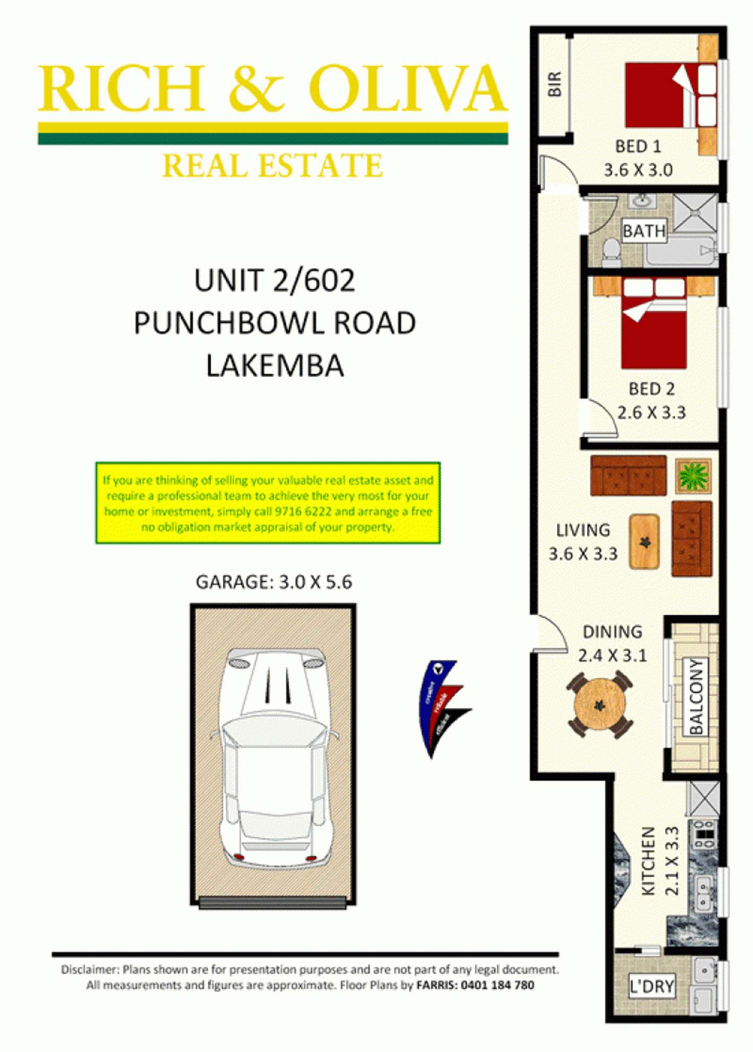Floorplan of Homely apartment listing, 2/602 Punchbowl Road, Lakemba NSW 2195