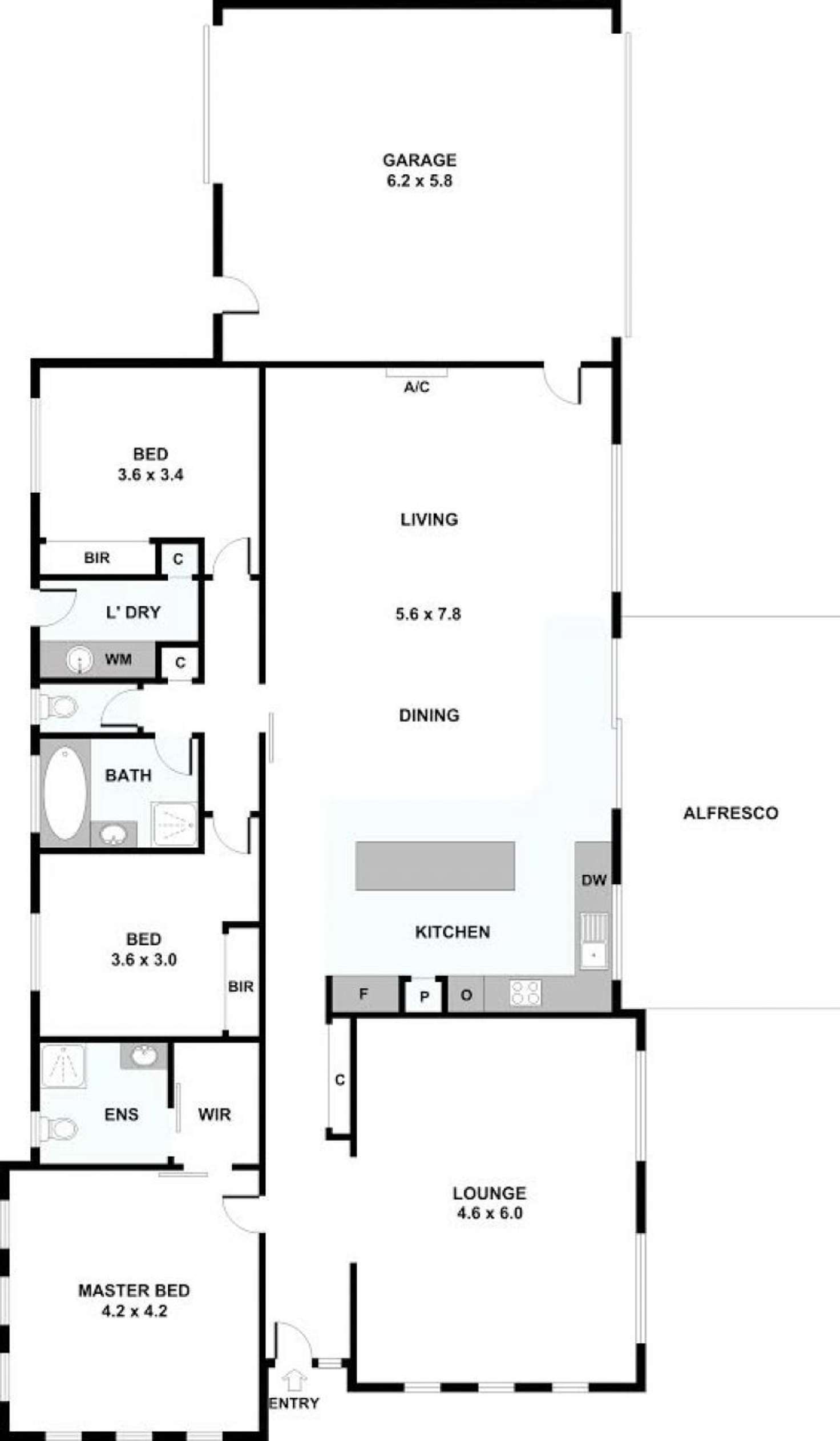 Floorplan of Homely house listing, 1/263 Dunns Road, Mornington VIC 3931