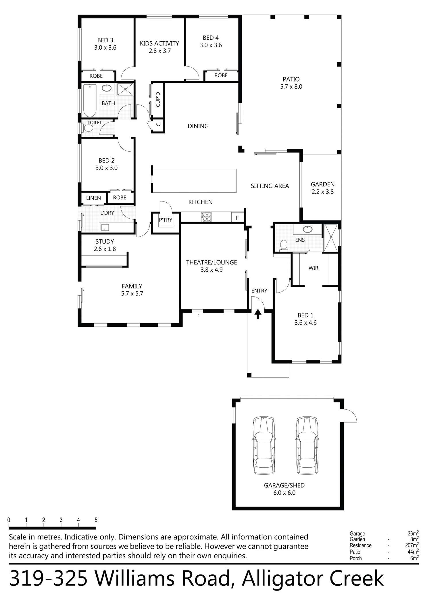 Floorplan of Homely house listing, 319-325 Williams Road, Alligator Creek QLD 4816