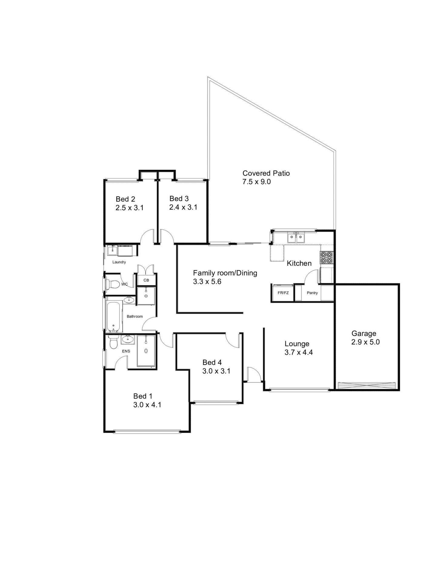 Floorplan of Homely house listing, 11 Lara Court, Cooloongup WA 6168