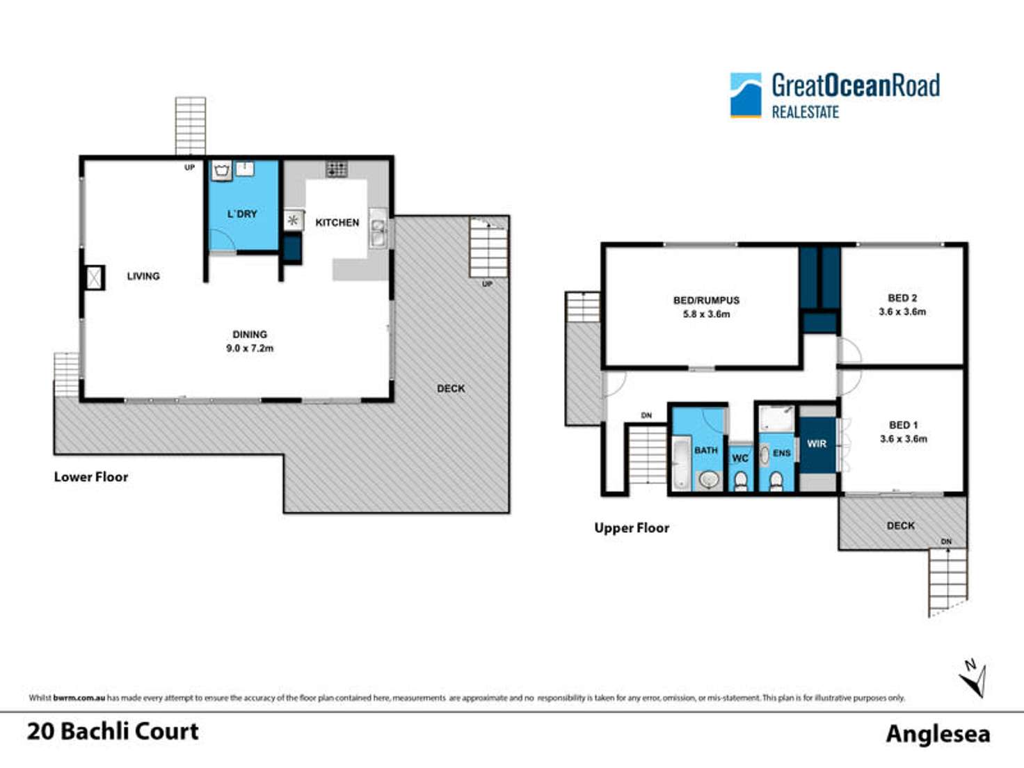 Floorplan of Homely house listing, 20 Bachli Court, Anglesea VIC 3230