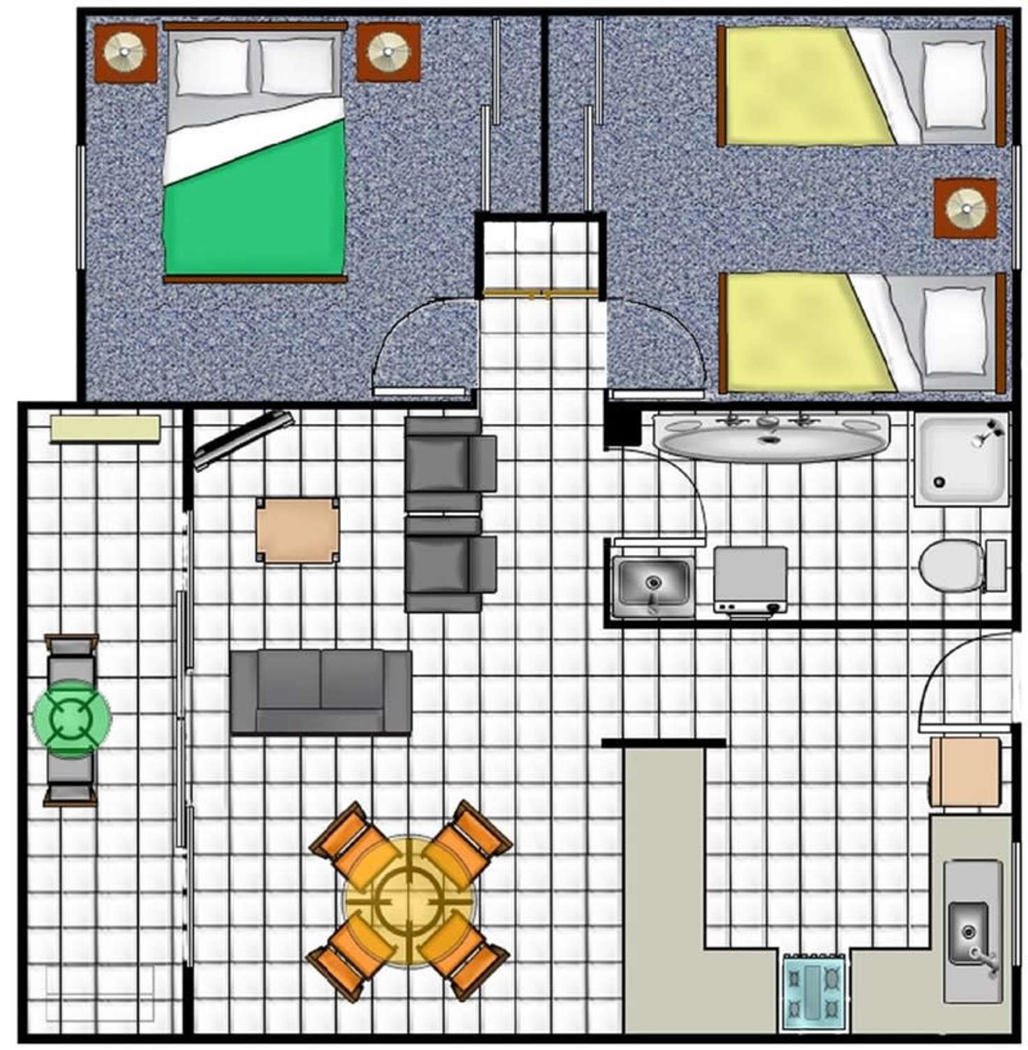 Floorplan of Homely apartment listing, 230/191 mcleod street, Cairns North QLD 4870