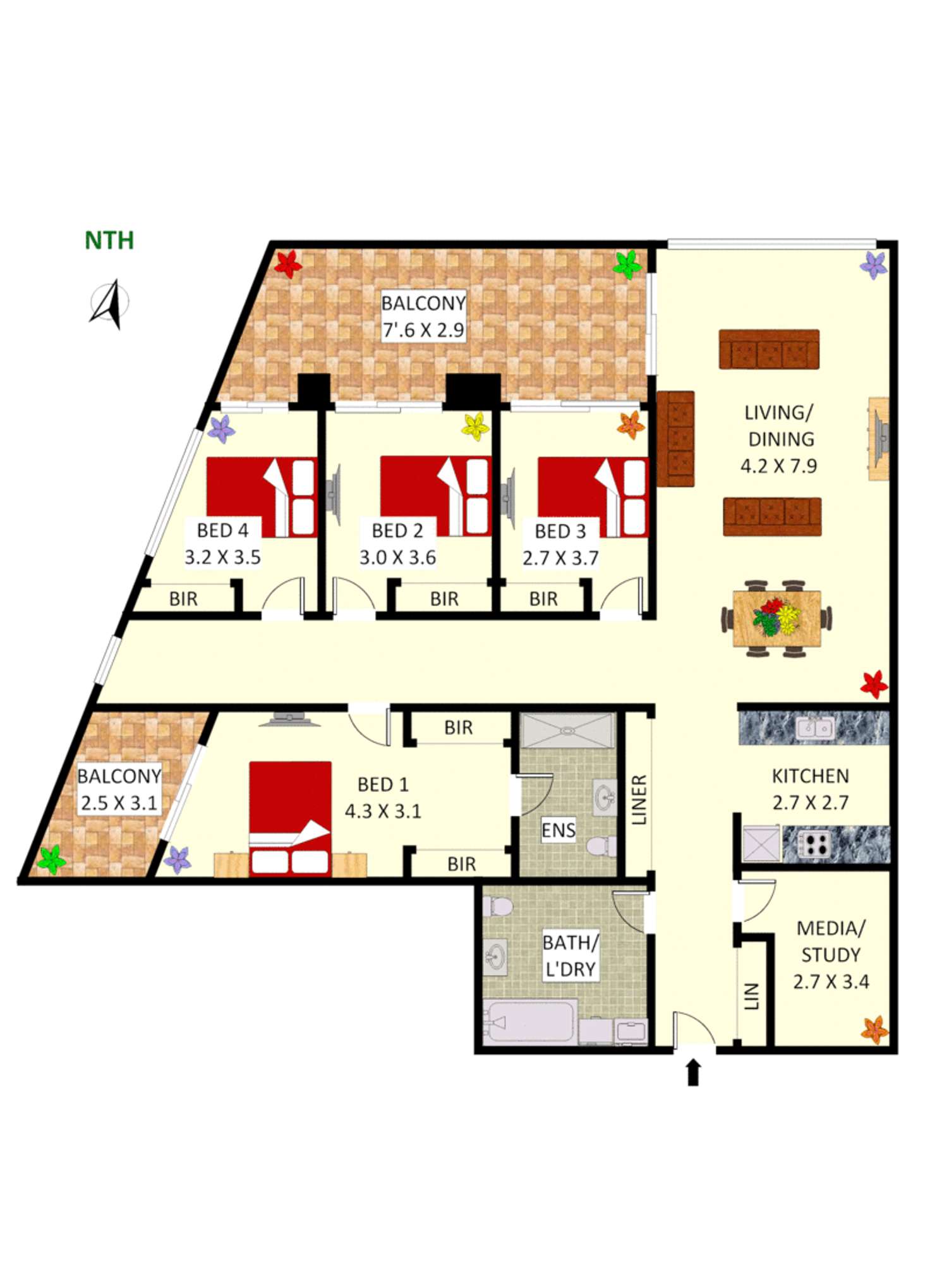 Floorplan of Homely apartment listing, 7 Australia Avenue, Sydney Olympic Park NSW 2127