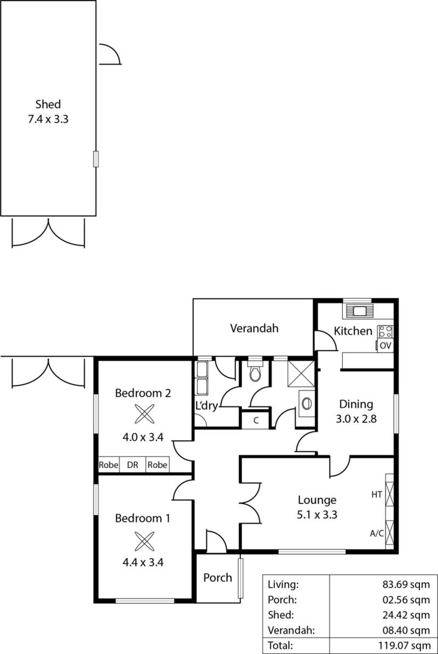 Floorplan of Homely house listing, 47 Selth Street, Albert Park SA 5014