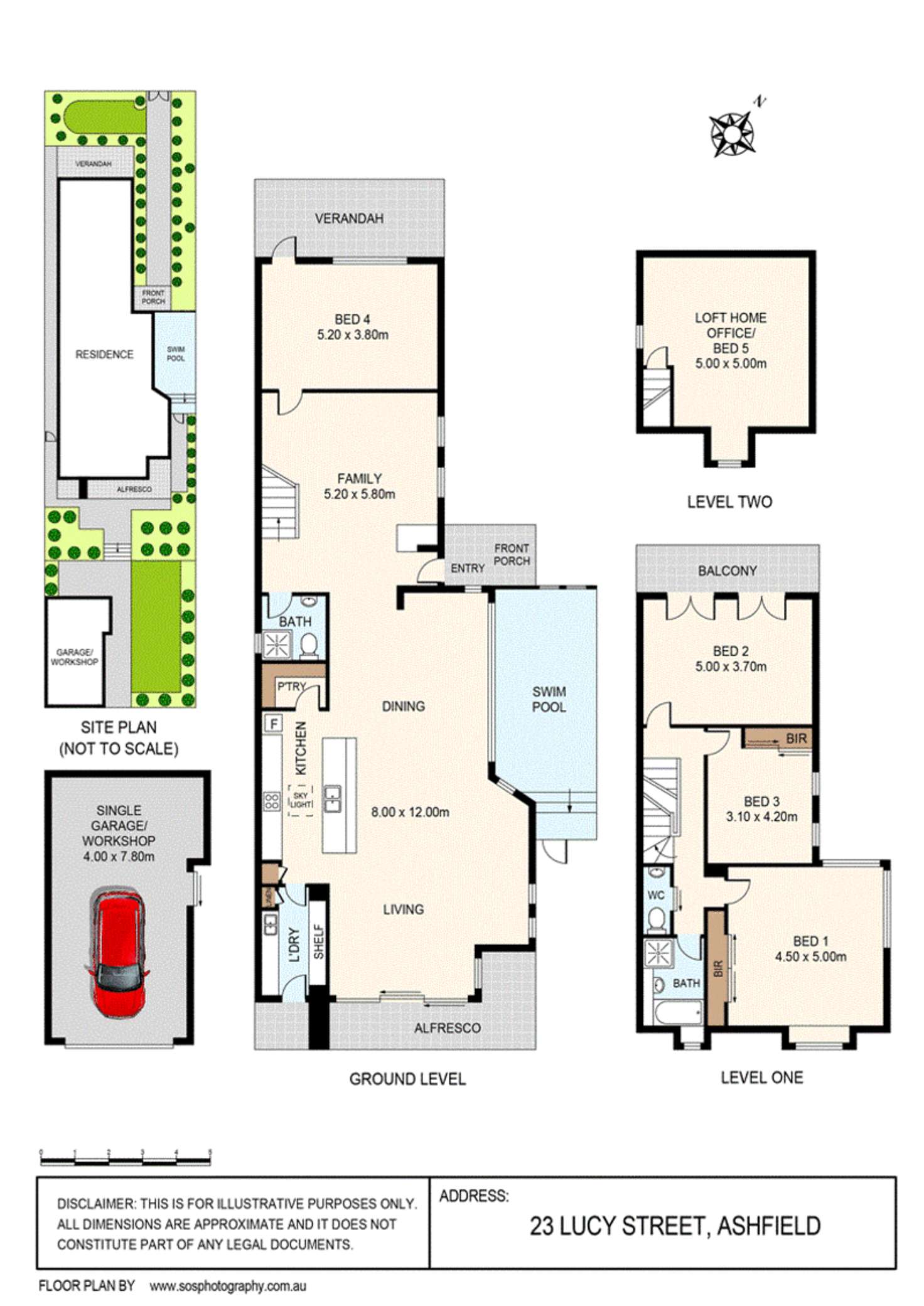 Floorplan of Homely house listing, 23 Lucy Street, Ashfield NSW 2131